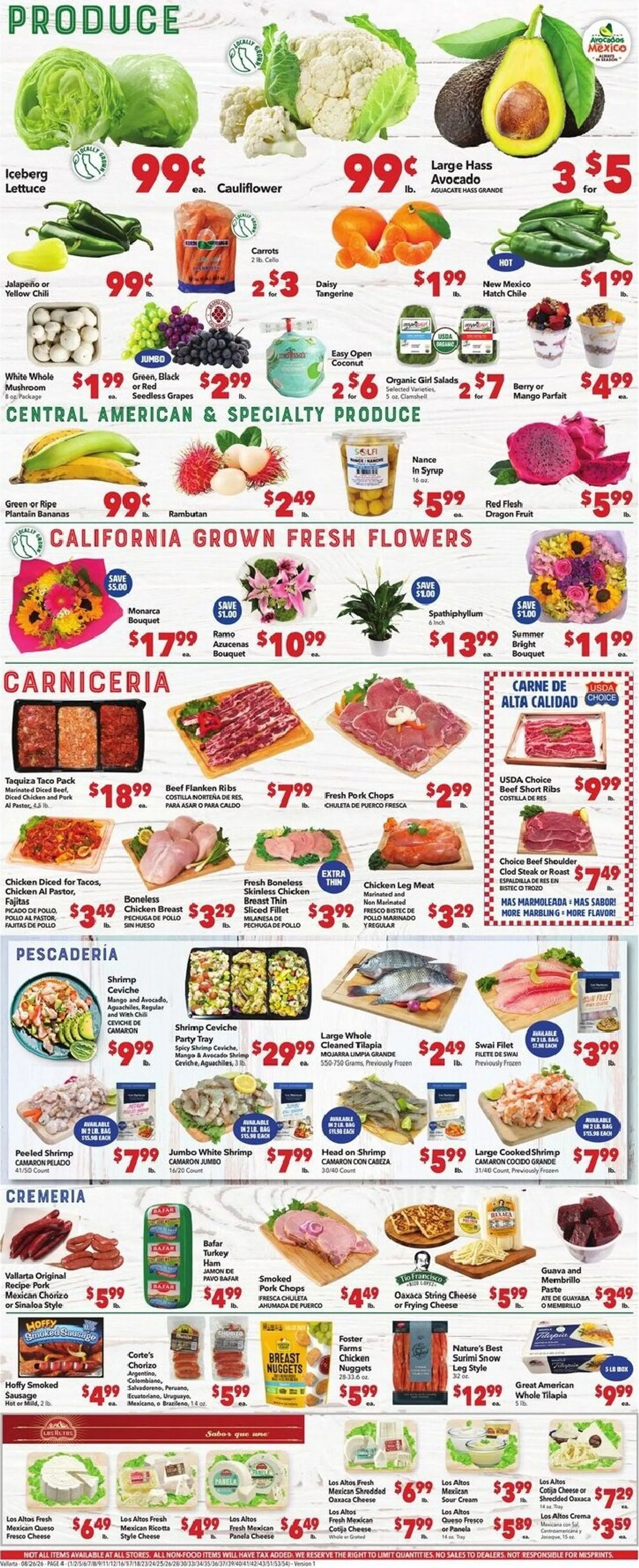 Weekly ad Current Vallarta leaflet valid from Wednesday 08/26/2026 to Tuesday 09/01/2026 from August 26 to September 1 2026 - Page 4