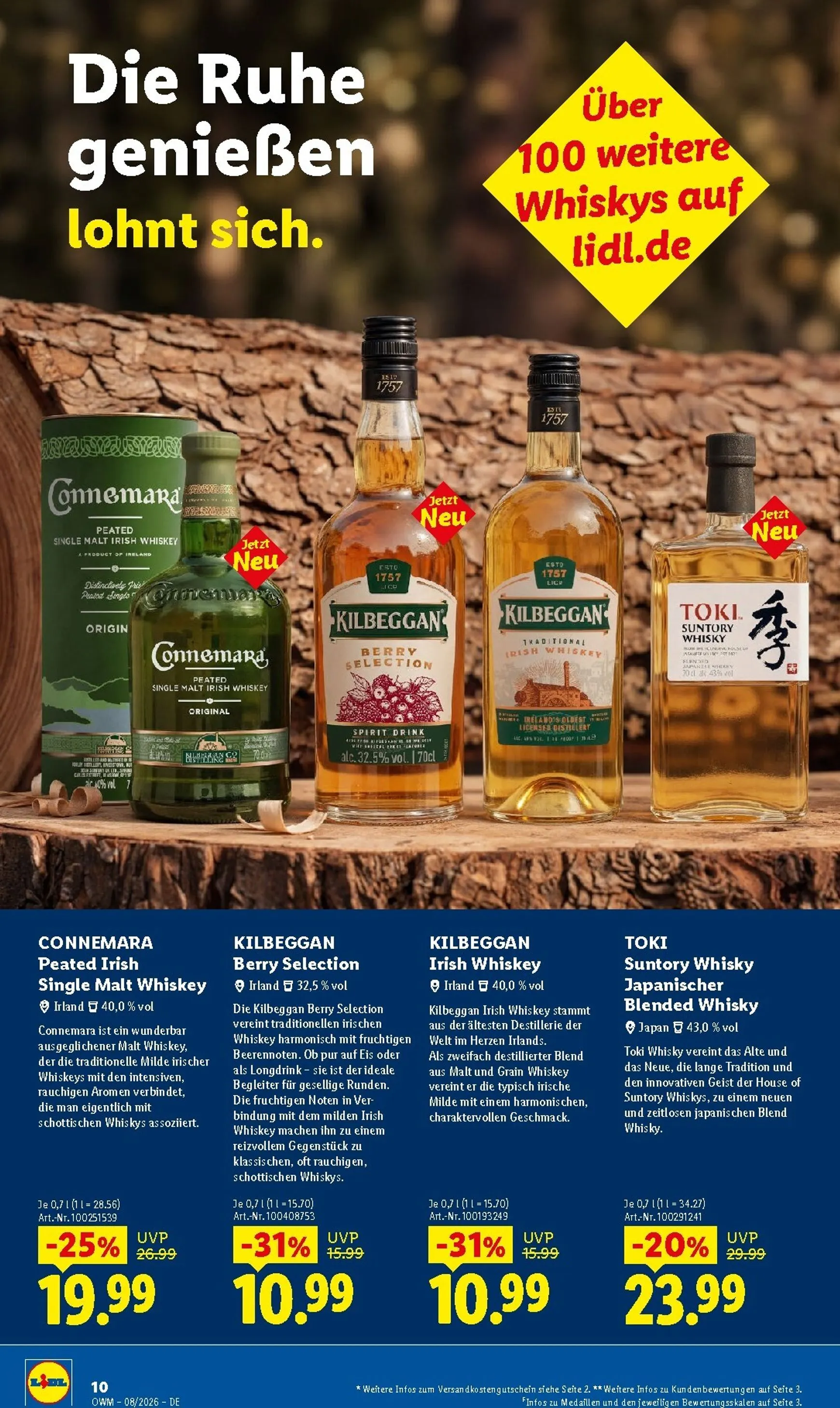 Lidl - Wein & Spirituosen Prospekt – von Samstag 01.08.2026 bis Montag 31.08.2026 von 1. August bis 31. August 2026 - Prospekt seite 10