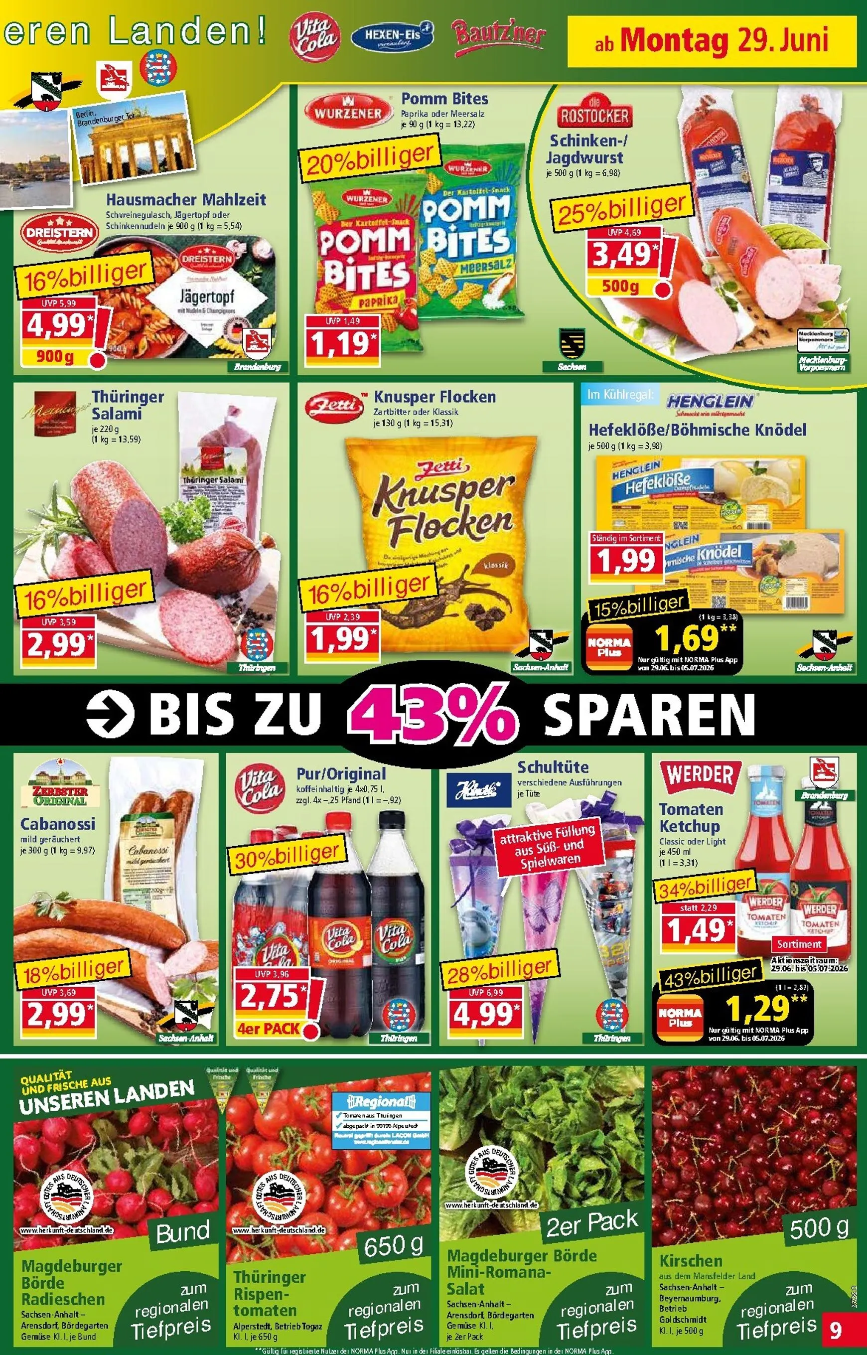 Norma Prospekt – von Montag 29.06.2026 bis Sonntag 05.07.2026 von 29. Juni bis 5. Juli 2026 - Prospekt seite 9