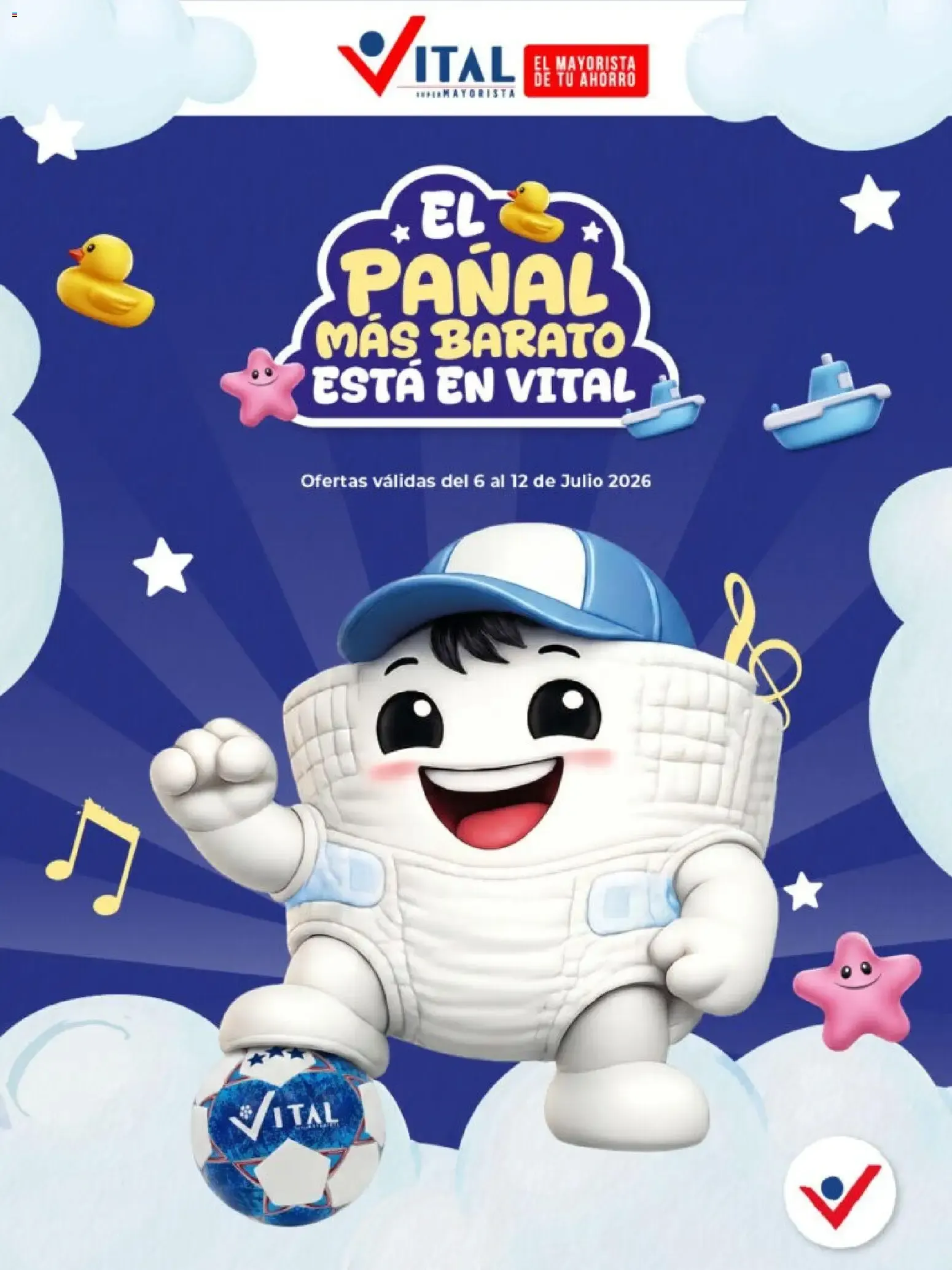 Ofertas de Vital - Especial de pañales || del 06/07/2026 - 12/07/2026 || Catálogo 6 de julio al 12 de julio 2026 - Página 1 del catálogo