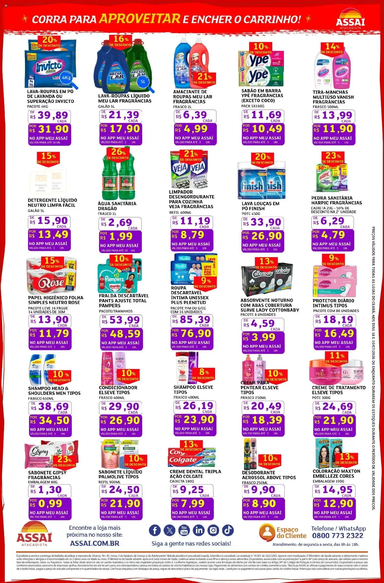 Encarte de Ofertas Turbinadas Assaí Atacadista 18 de julho até 19 de julho 2026 - Pagina 4