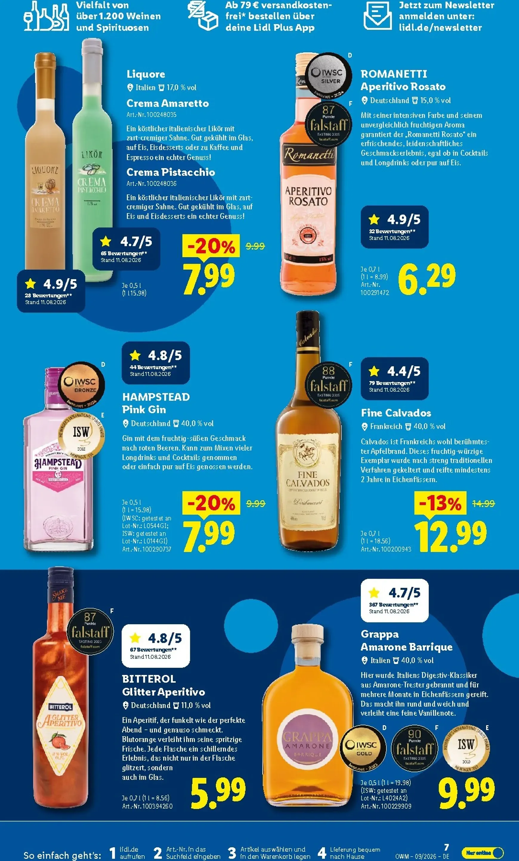 Lidl - Wein & Spirituosen Prospekt – von Dienstag 01.09.2026 bis Mittwoch 30.09.2026 von 1. September bis 30. September 2026 - Prospekt seite 7