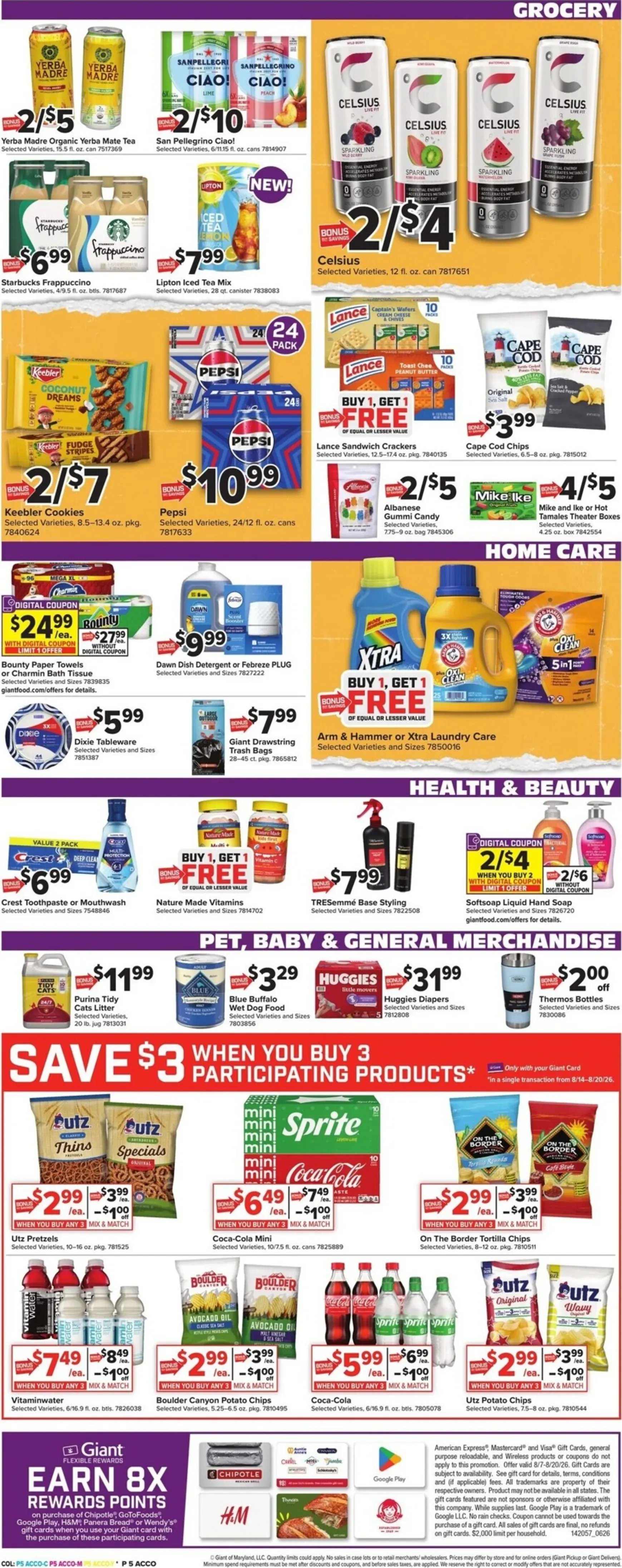 Weekly ad Current Giant leaflet valid from Friday 08/14/2026 to Thursday 08/20/2026 from August 14 to August 20 2026 - Page 8