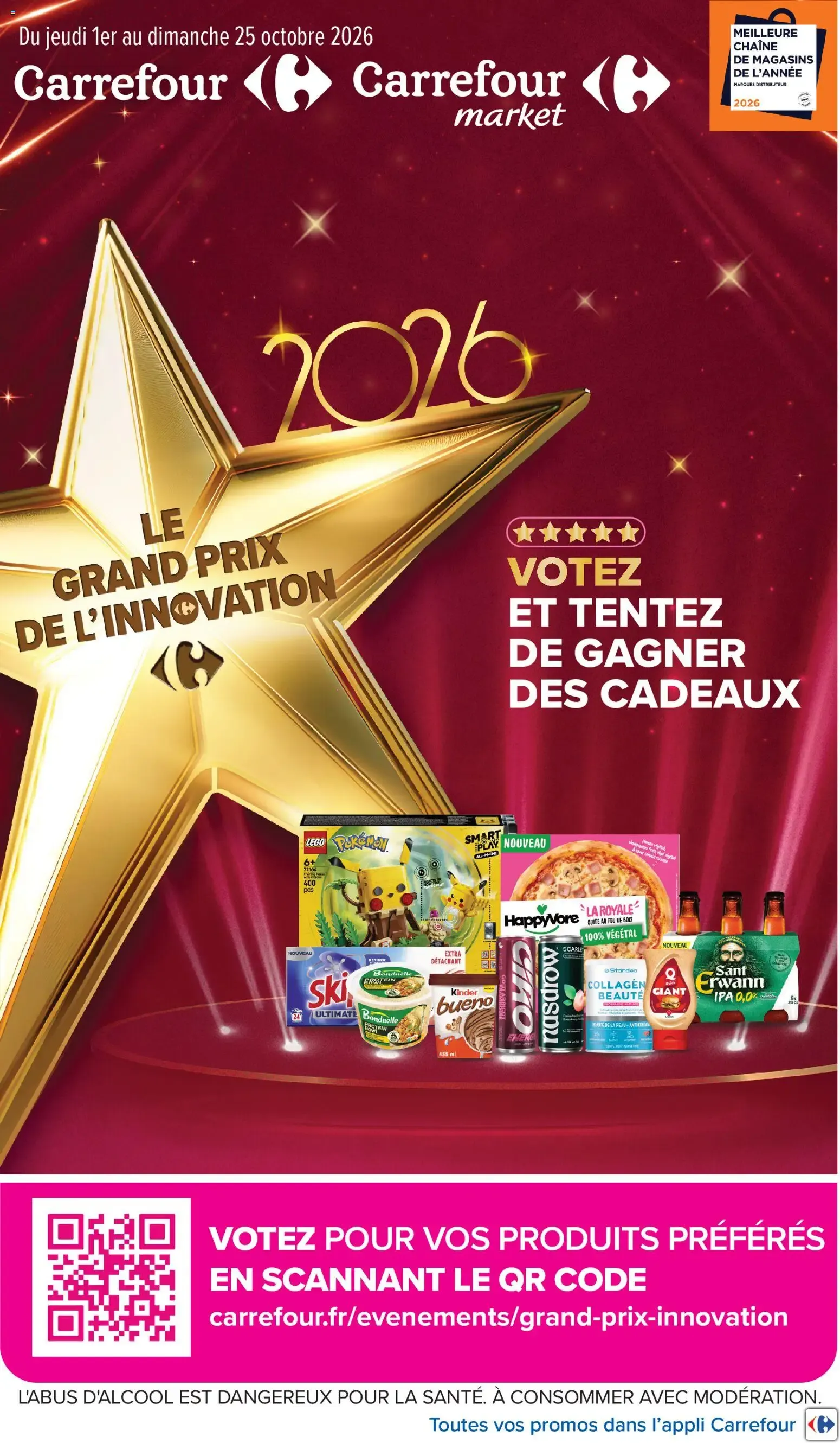 Carrefour Le grand prix de l'innovation 2026 à partir du 01/10/2026 - promo en ligne du 1 octobre au 25 octobre 2026 - Catalogue page 1