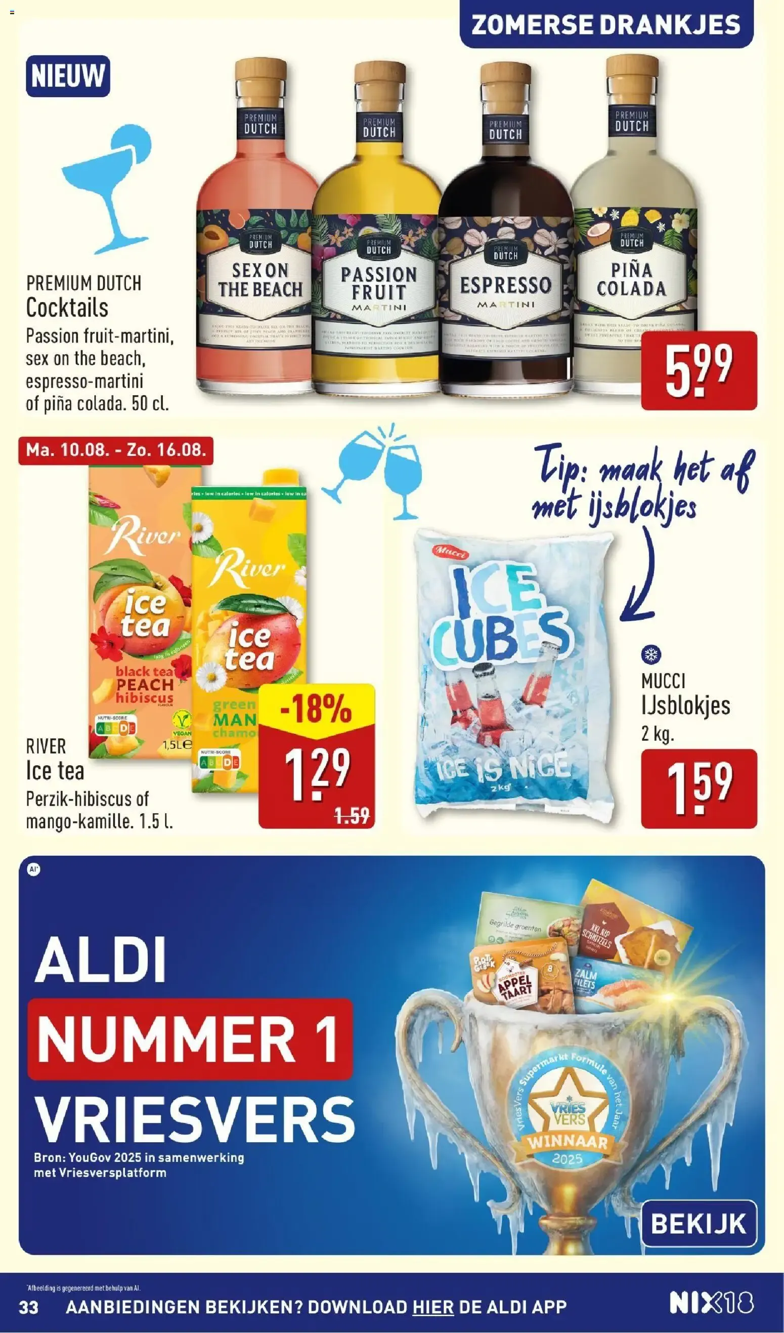 Aldi: Zo Goedkoop, dat gaan we vieren! Inspiración de verano para la BBQ van 10 augustus tot 16 augustus 2026 - Folder pagina 33