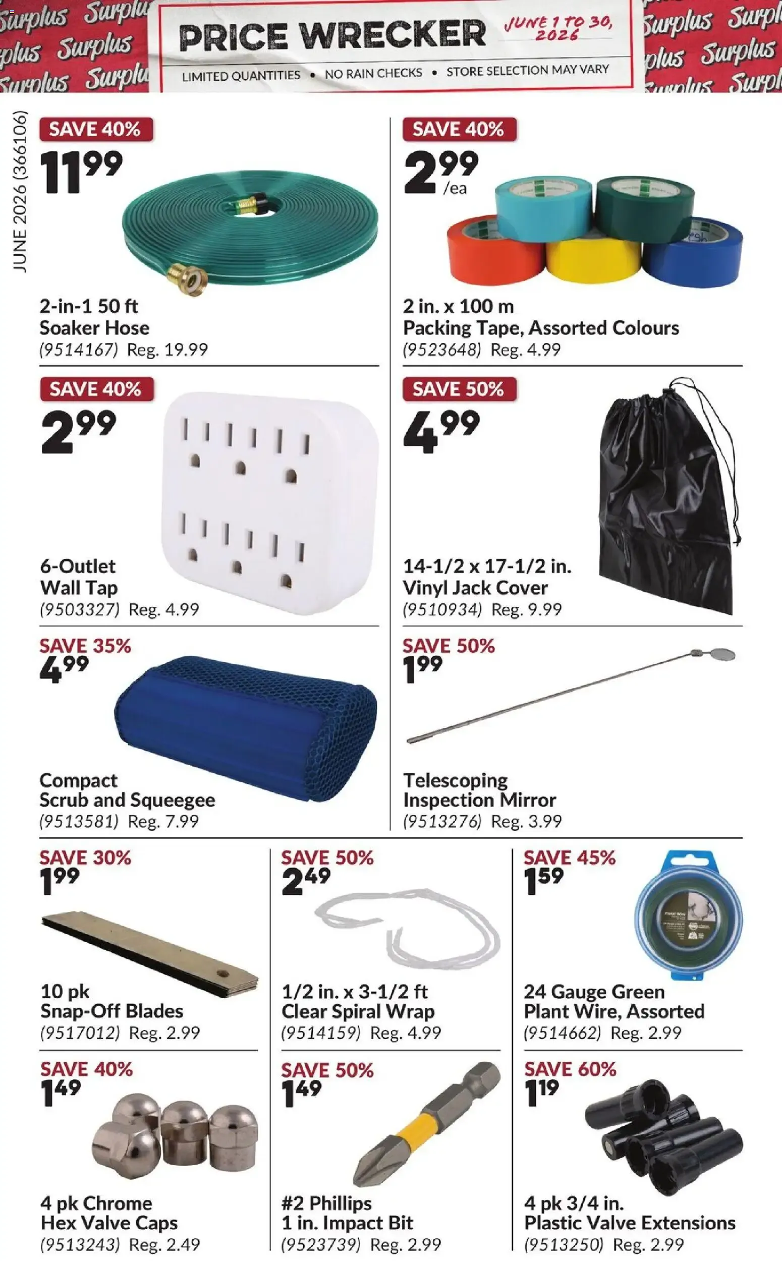 Princess Auto flyer - Price Wrecker from Jun 1, 2026 > weekly specials & deals from June 1 to June 30 2026 - flyer page 8
