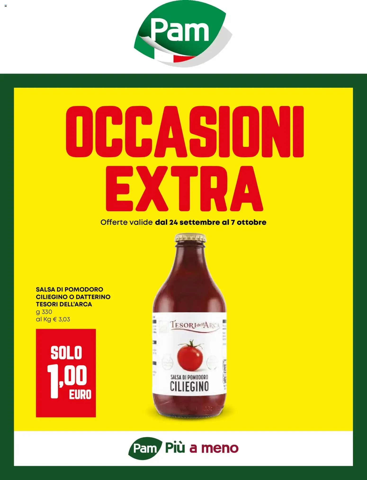 Nuovo PAM volantino Occasioni Extra dal 24/09/2026 > offerte anteprima 🛍️ da 24 settembre a 7 ottobre di 2026 - Pagina del volantino 1