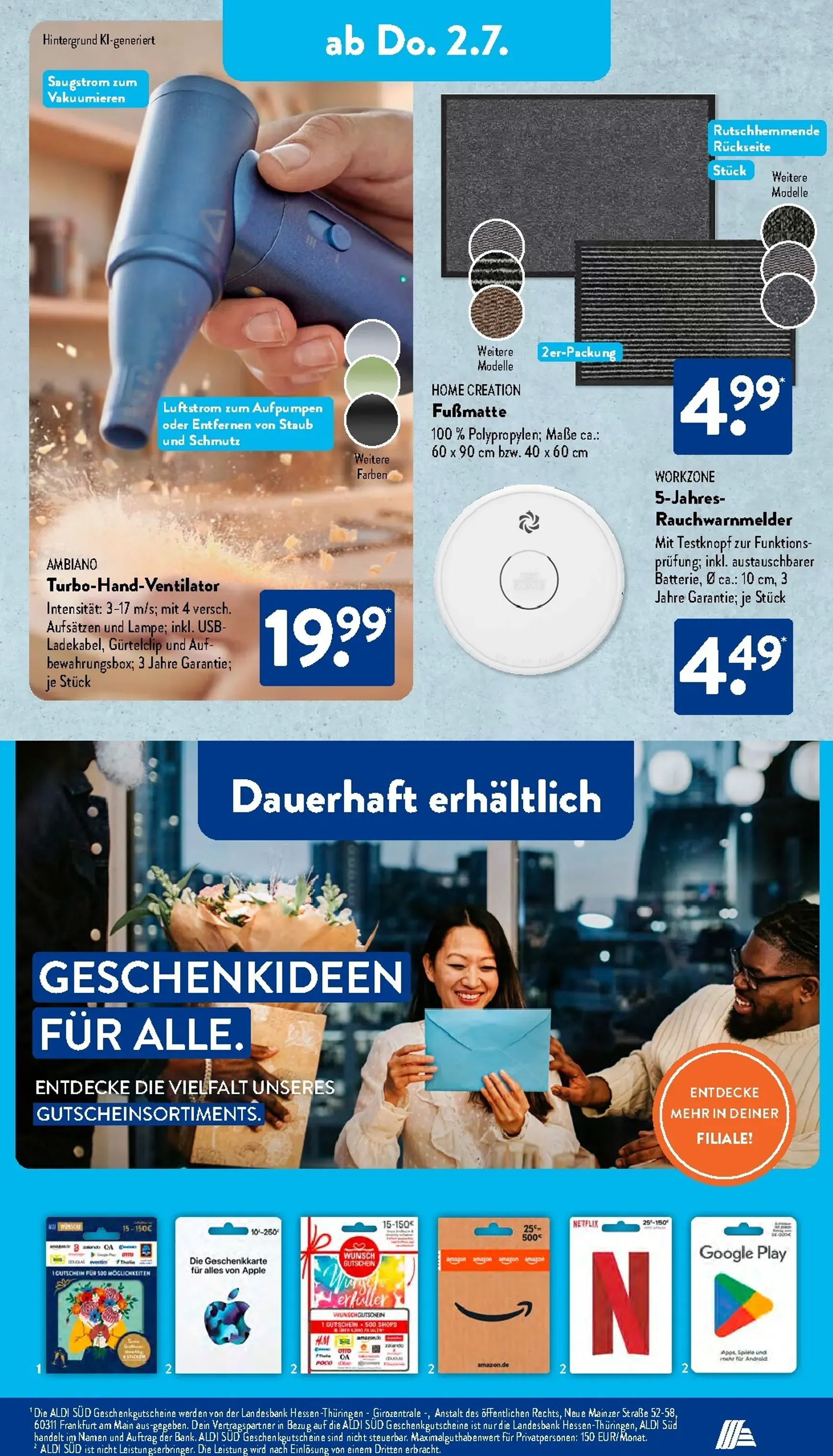 ALDI SÜD Tiefpreis-Highlight von 29. Juni bis 4. Juli 2026 - Prospekt seite 16