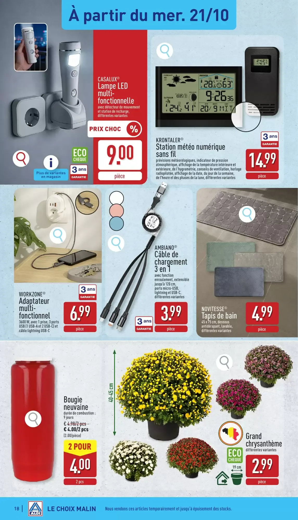 Dépliant ALDI du 19 au 24 Octobre van 19 oktober tot 24 oktober 2026 - folder pagina 18