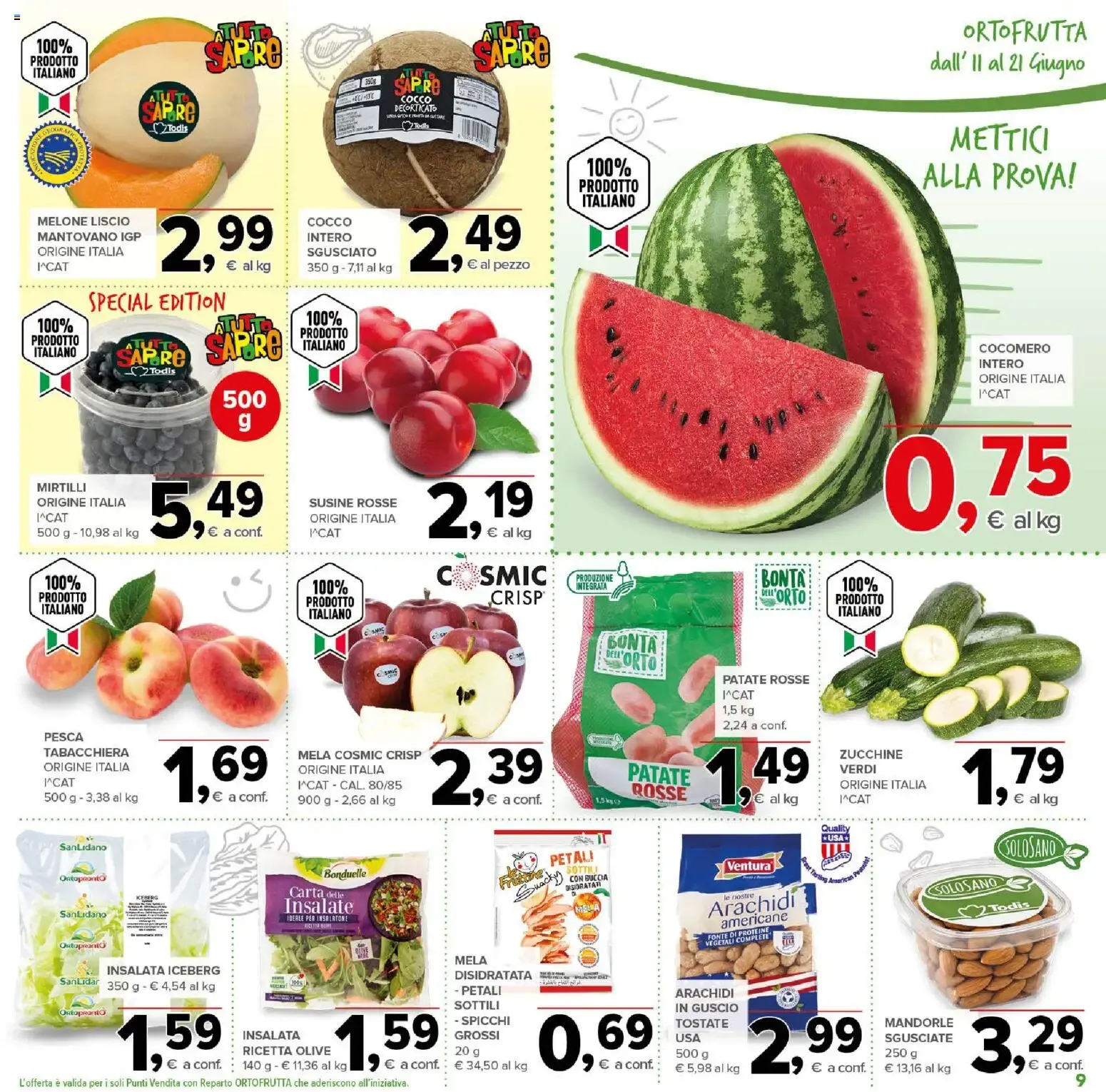 Nuovo Todis volantino dal 11/06/2026 > offerte anteprima 🛍️ da 11 giugno a 21 giugno di 2026 - Pagina del volantino 9