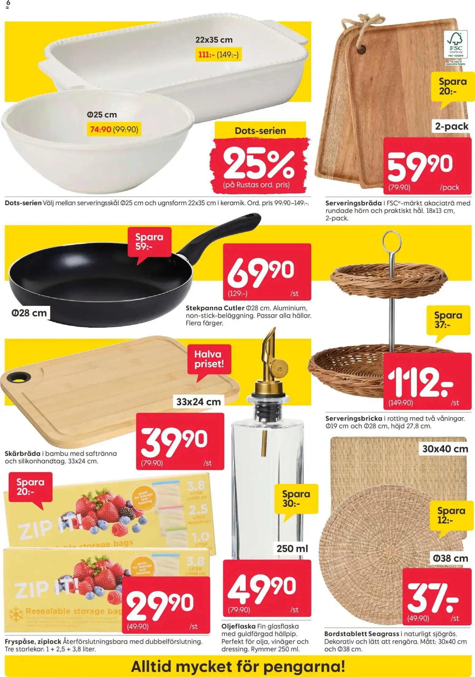 Rusta erbjudanden från 10/08/2026 - 16/08/2026 > Reklamblad nuvarande rabatter från 10 augusti till 16 augusti 2026 - Reklamblad sidor 6