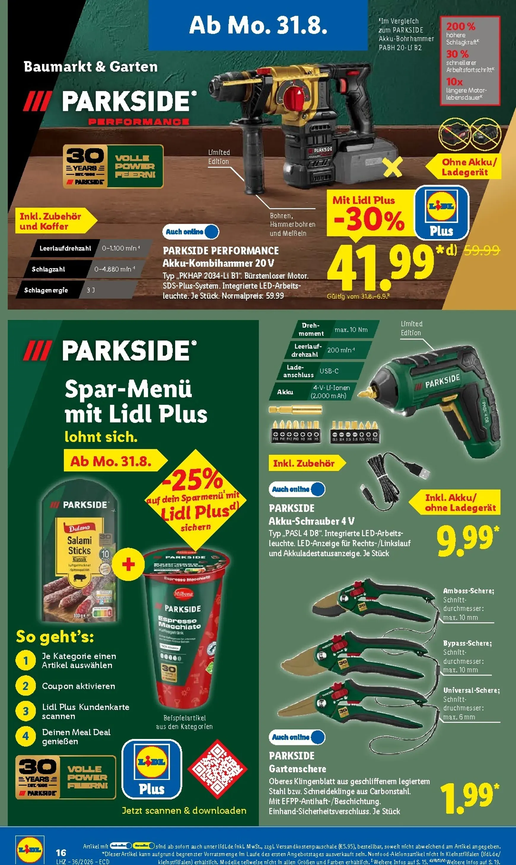Lidl - Nonfood Prospekt nächste Woche – von Montag 31.08.2026 bis Samstag 05.09.2026 von 31. August bis 5. September 2026 - Prospekt seite 33
