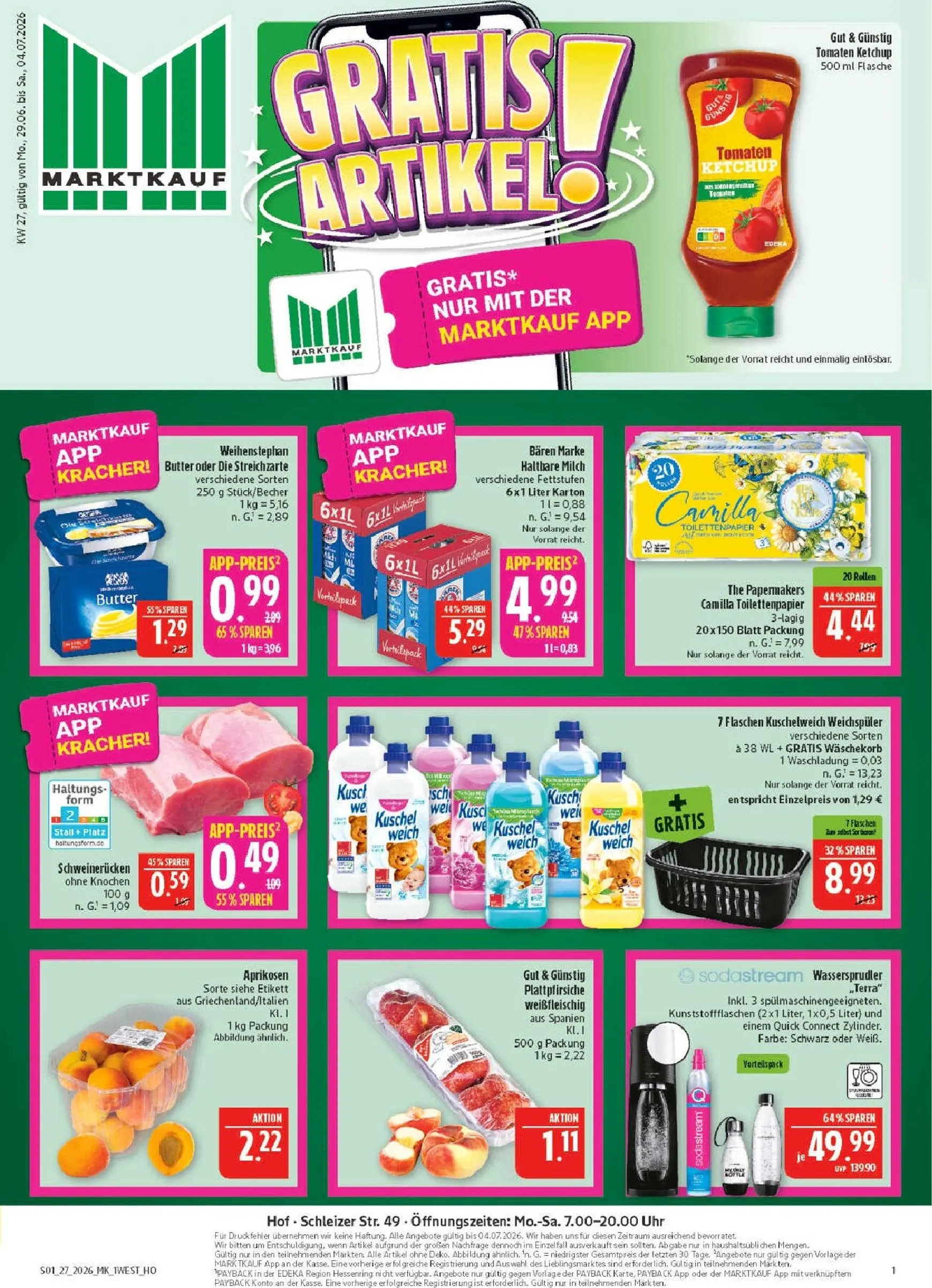 Marktkauf Prospekt nächste Woche – von Montag 29.06.2026 bis Samstag 04.07.2026 von 29. Juni bis 4. Juli 2026 - Prospekt seite 1