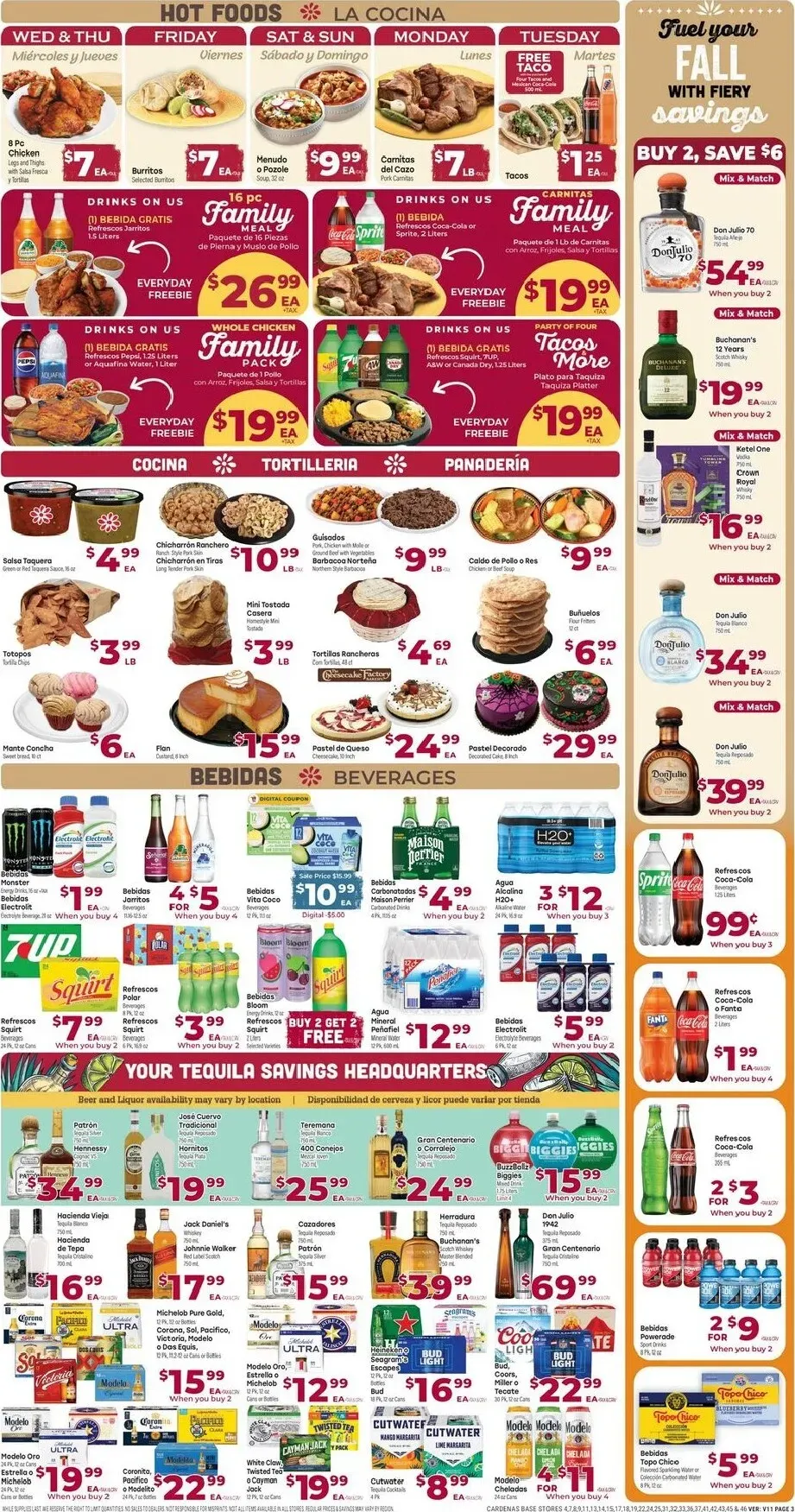 Weekly ad Current Cardenas Markets leaflet valid from Wednesday 10/28/2026 to Tuesday 11/03/2026 from October 28 to November 3 2026 - Page 3