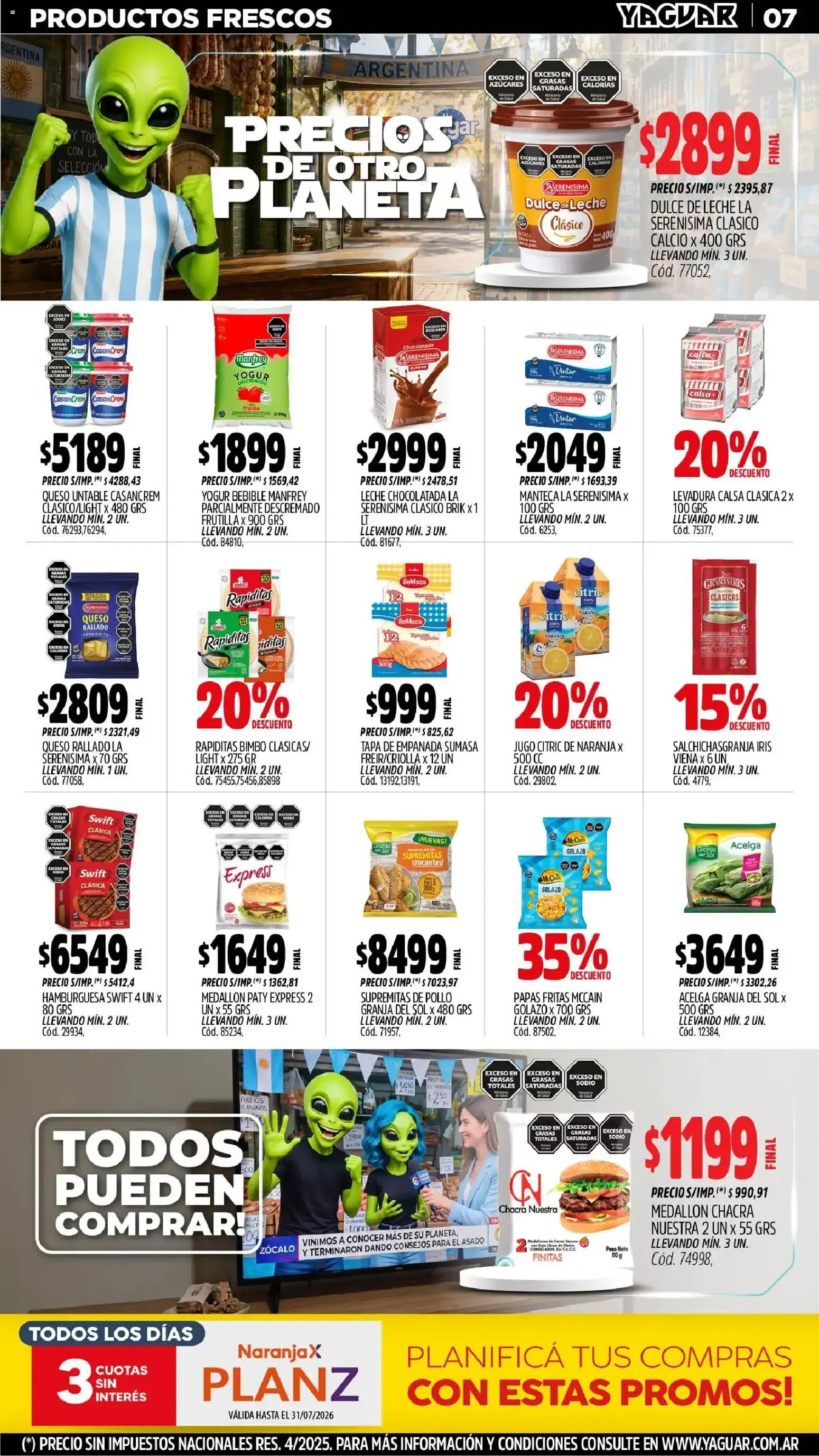 Ofertas de Yaguar - Oferta Semanal Santa Fé del 29/06/2026 - 04/07/2026 29 de junio al 5 de julio 2026 - Página 8 del catálogo