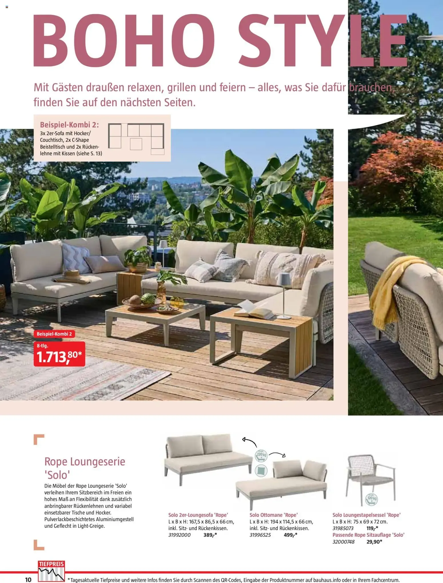 Bauhaus Freizeit im Garten von 01.05.2026 - Aktuelle Angebote von 1. Mai bis 30. Juni 2026 - Flugblätt seite 10