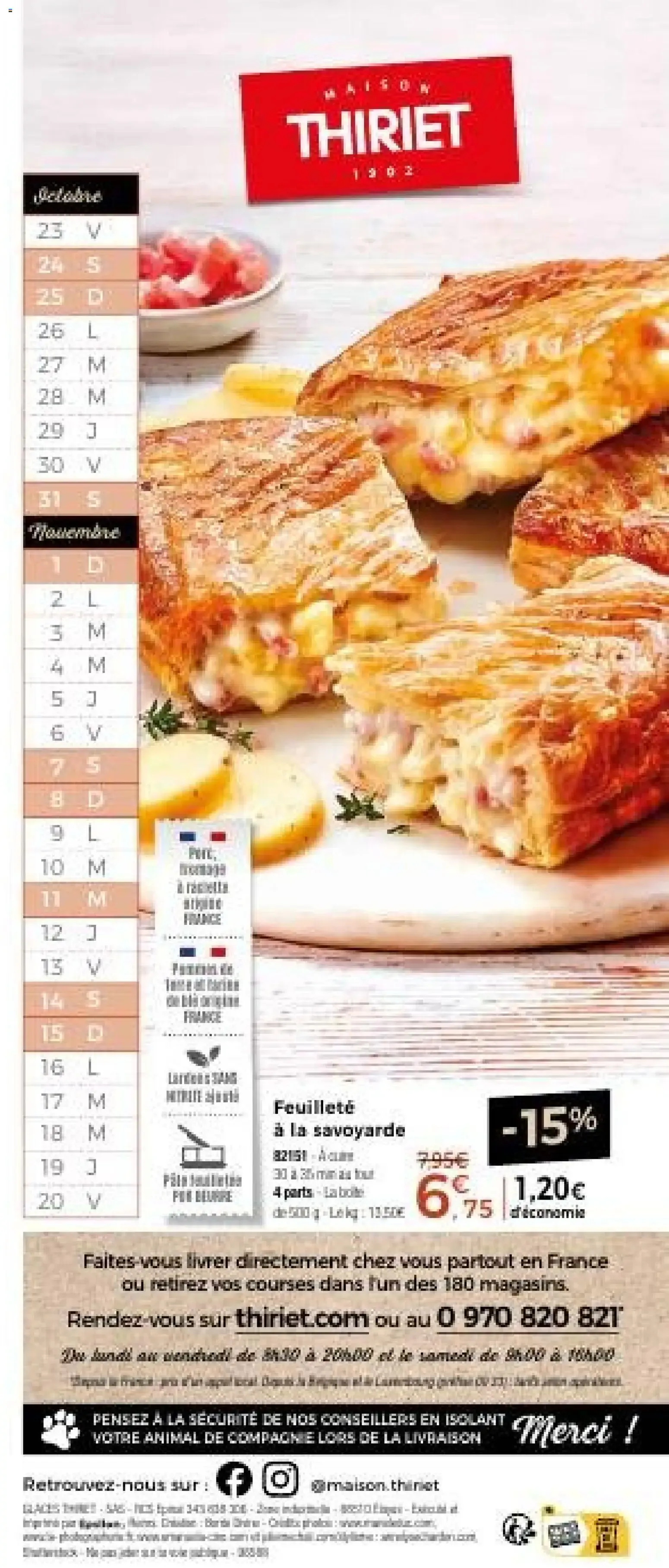 Thiriet Catalogue livraison à domicile à partir du 23/10/2026 - promo en ligne du 23 octobre au 18 novembre 2026 - Catalogue page 24