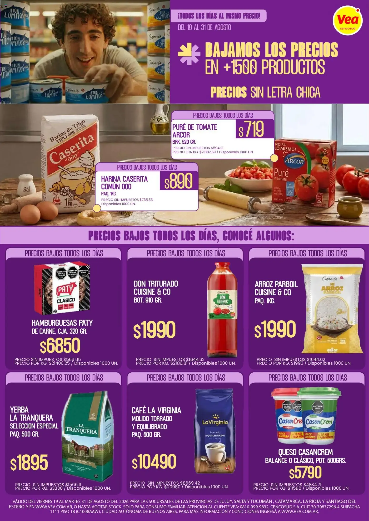 Ofertas de Vea - Folleto Precios Bajos NOA del 19/08/2026 - 31/08/2026 19 de agosto al 31 de agosto 2026 - Página 1 del catálogo