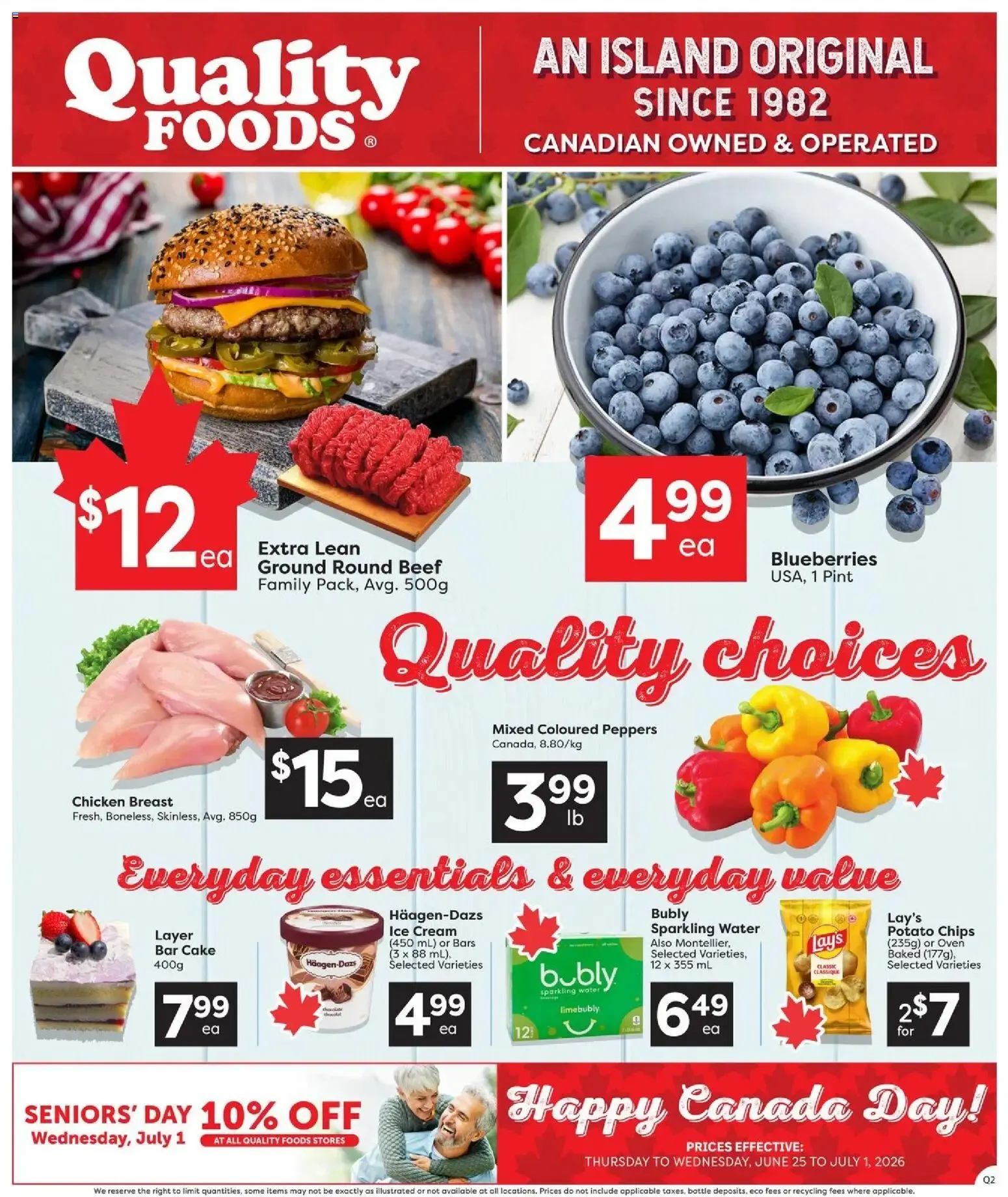 Quality Foods weekly flyer / circulaire from Jun 25, 2026 > weekly specials & deals