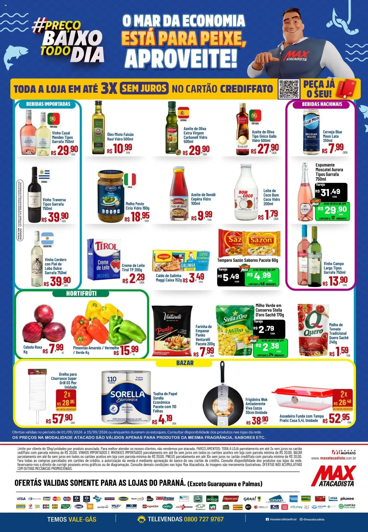 Encarte de Max Atacadista ofertas Pescados de 01/09/2026 | Promoções Online 1 de setembro até 15 de setembro 2026 - Pagina 2