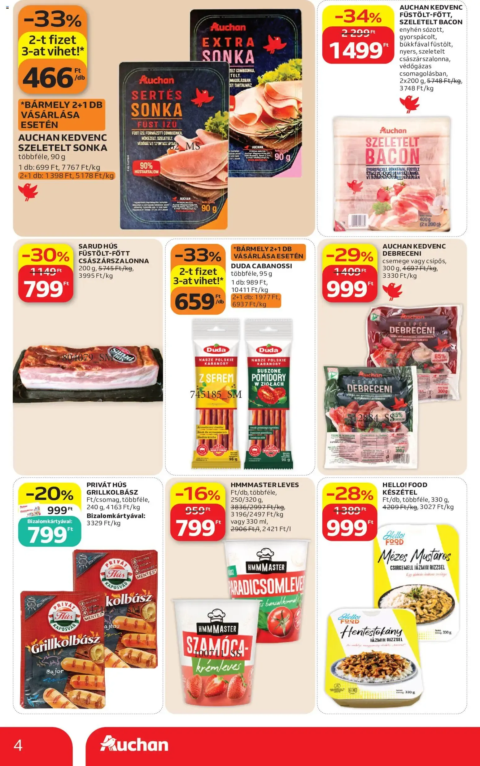 Katalógus Auchan Szupermarket akciós újság - 2026.07.30. -tól/töl > akció, lapozható szórólap 🛍️ július 30.-tól augusztus 5.-ig 2026. - Oldal 4