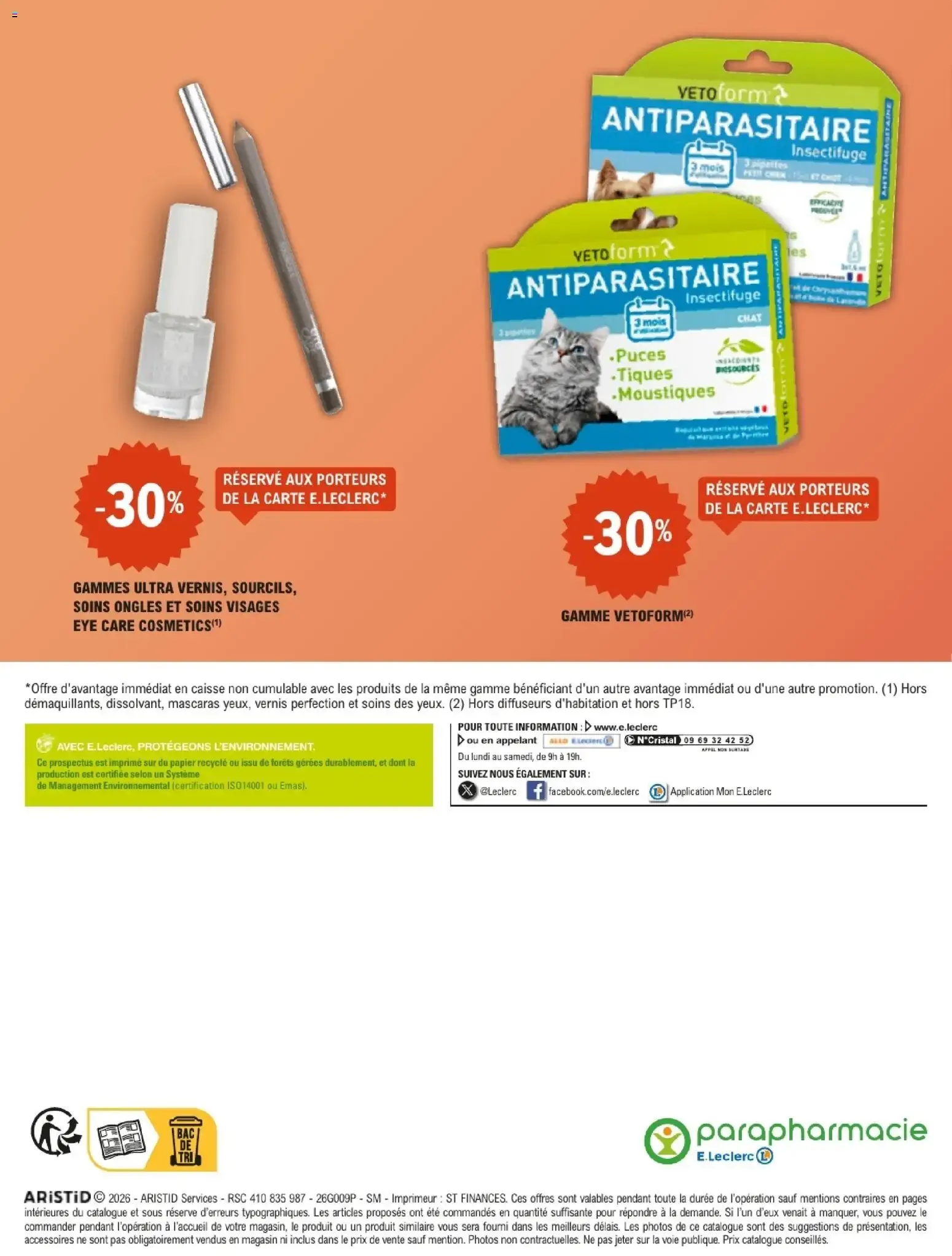 E.Leclerc Parapharmacie - Le Mag: Spécial Automne - Nos Conseils & Offres de Saison du 6 octobre au 31 octobre 2026 - Catalogue page 20