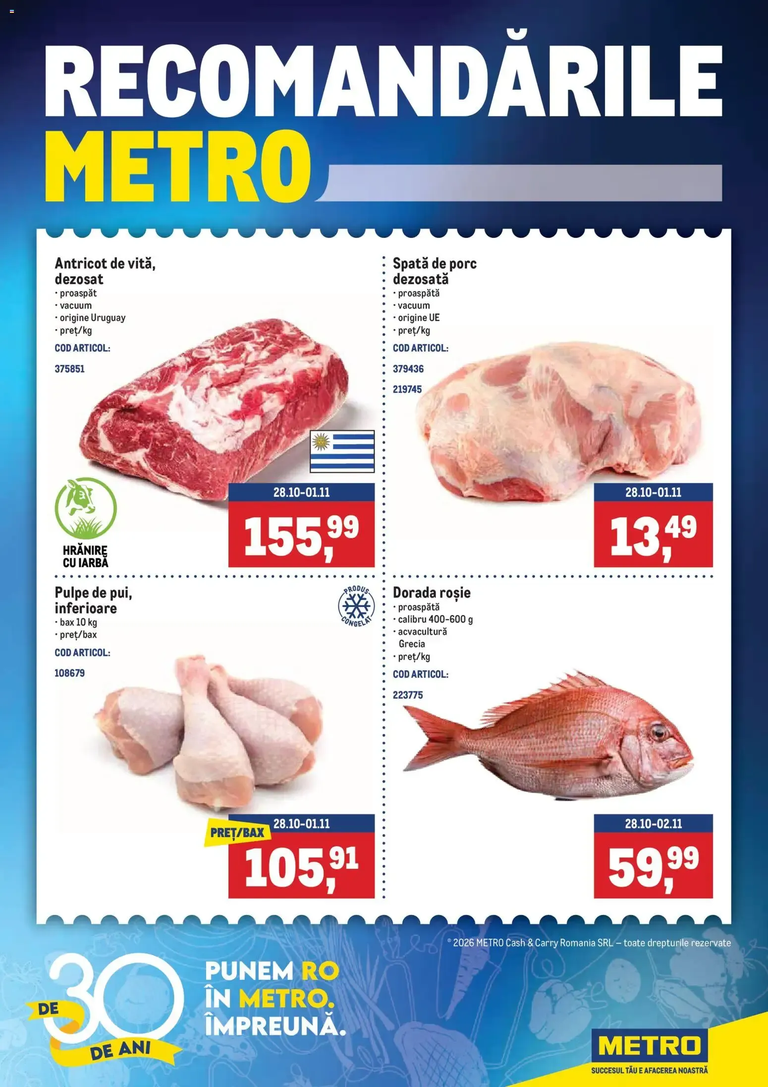 Catalog Recomandările Metro de la 28 octombrie până la 2 noiembrie 2026 - Revista Pagina 1