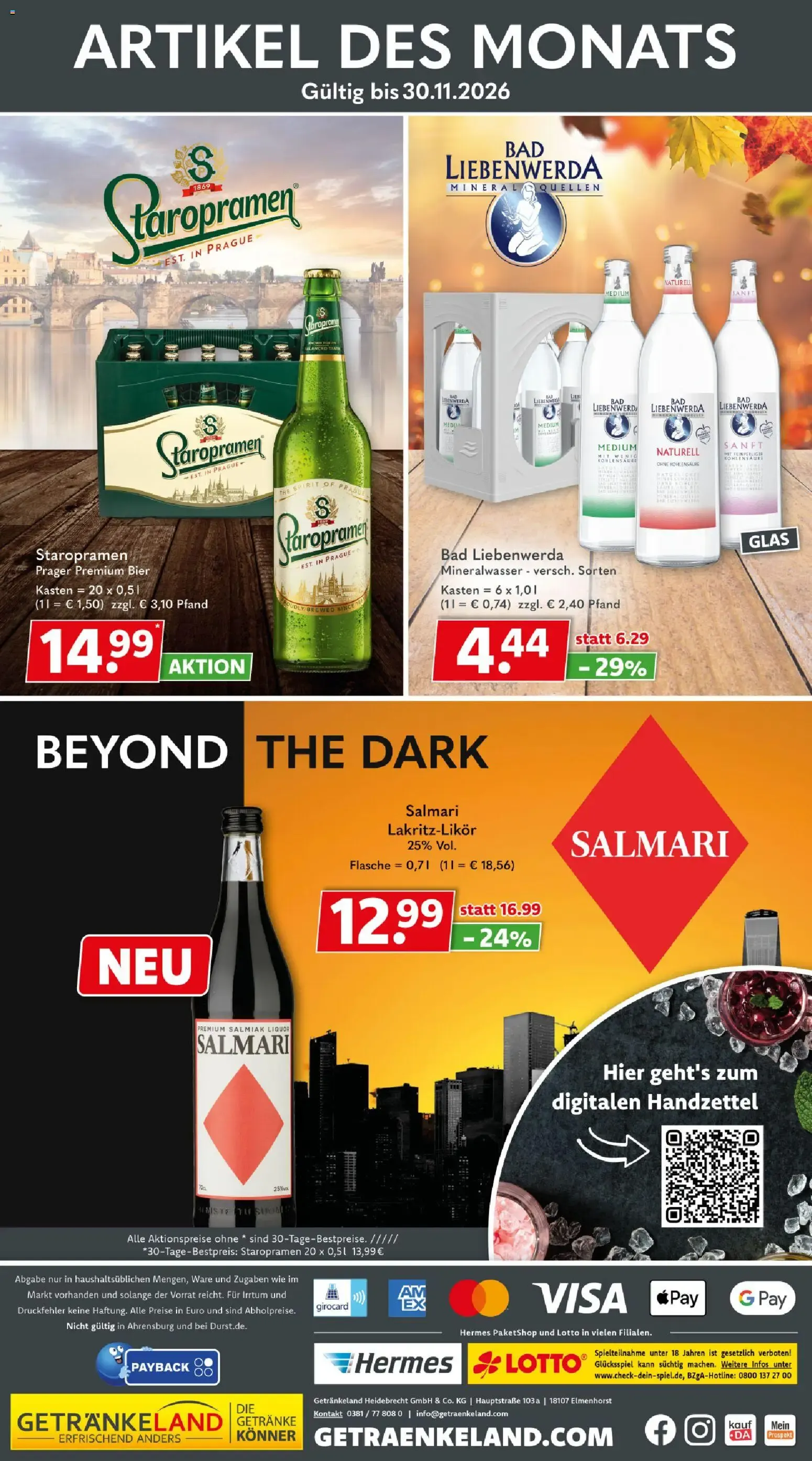 Getränkeland Prospekt vom 09.11.2026 – Angebote online von 9. November bis 21. November 2026 - Prospekt seite 8