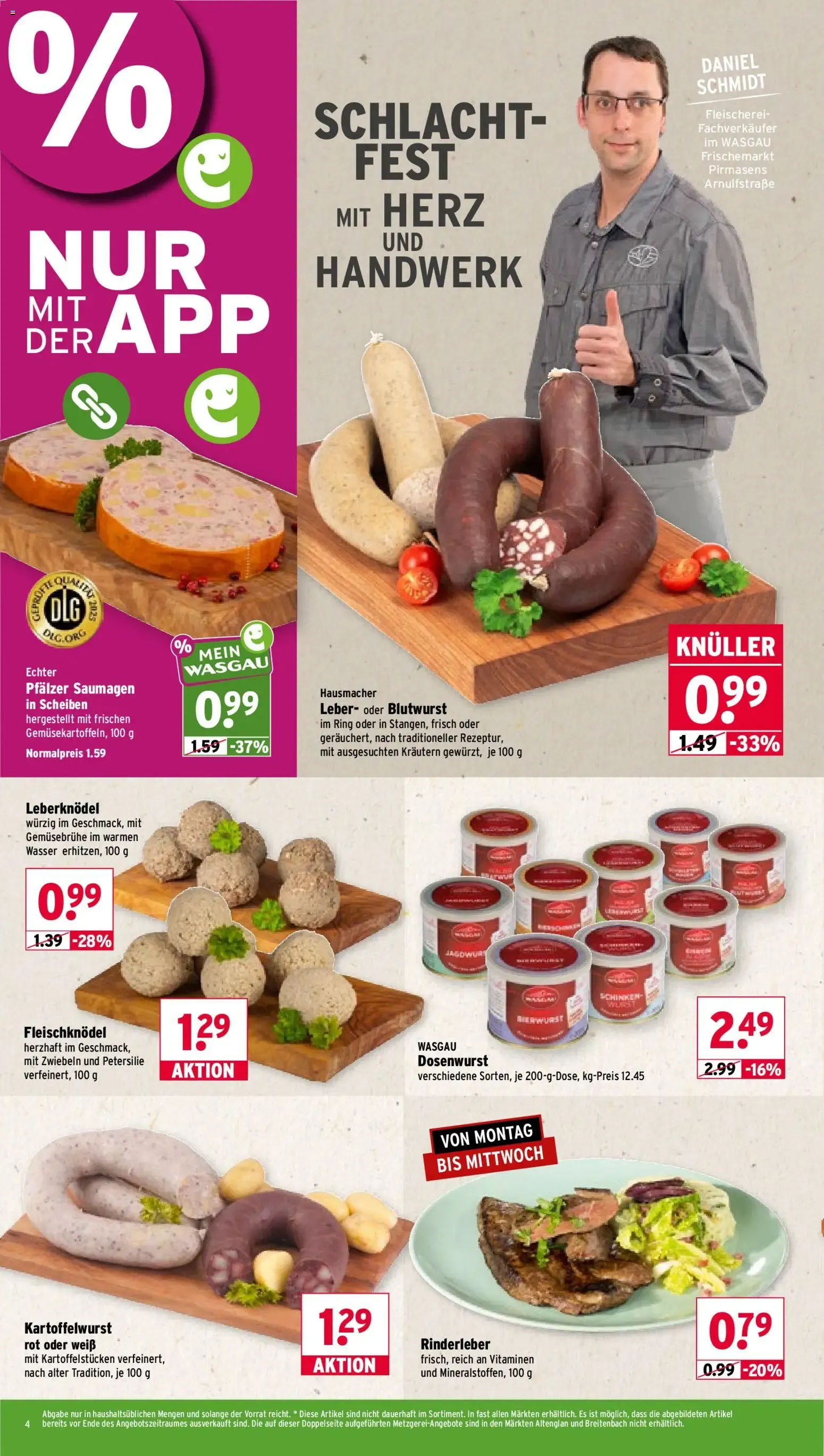Wasgau Prospekt (ab 26.10.2026) zum Blättern von 26. Oktober bis 31. Oktober 2026 - Prospekt seite 4