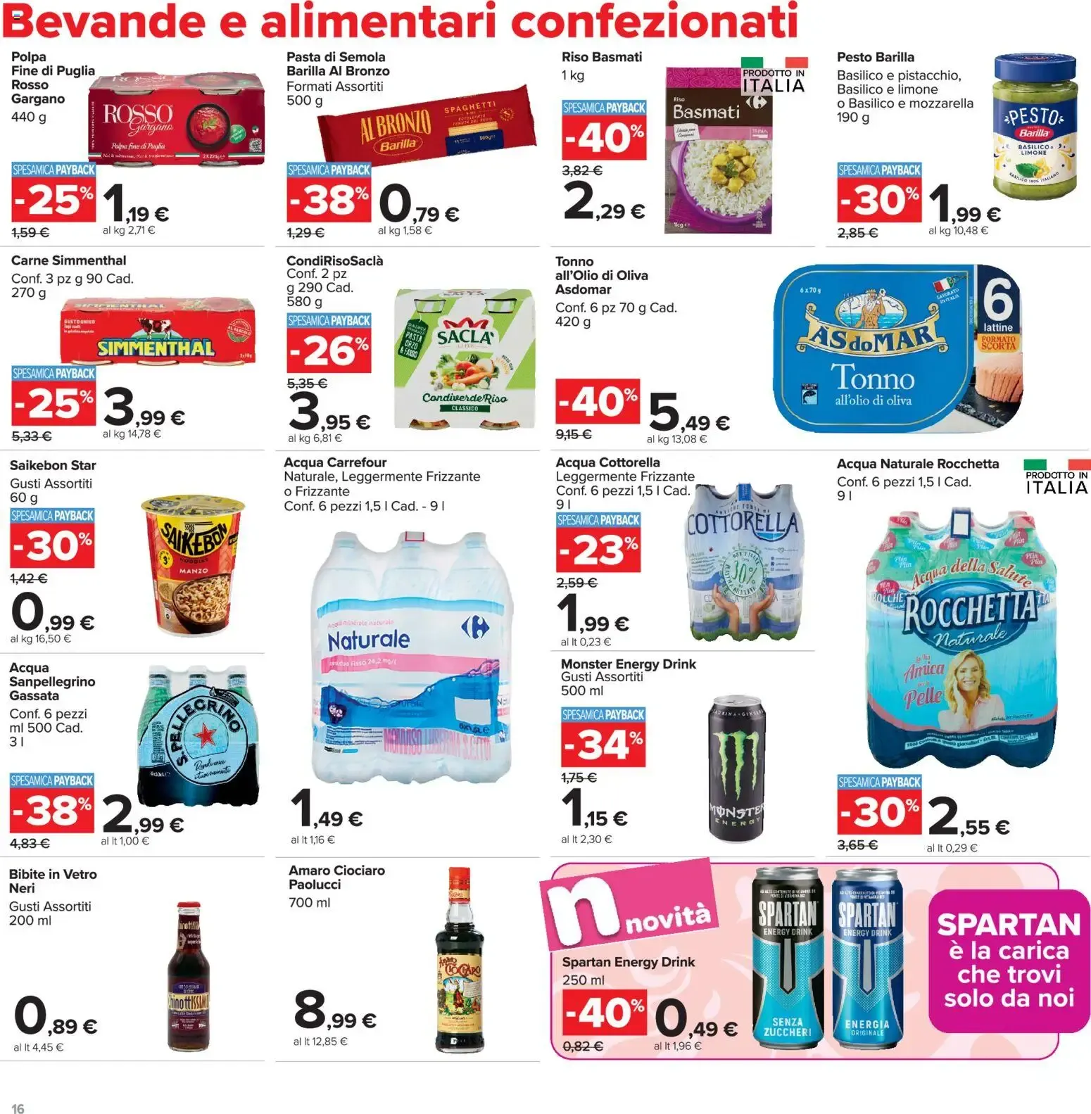 Carrefour market: PREZZI IMBATTIBILI da 16 giugno a 29 giugno di 2026 - Pagina del volantino 16