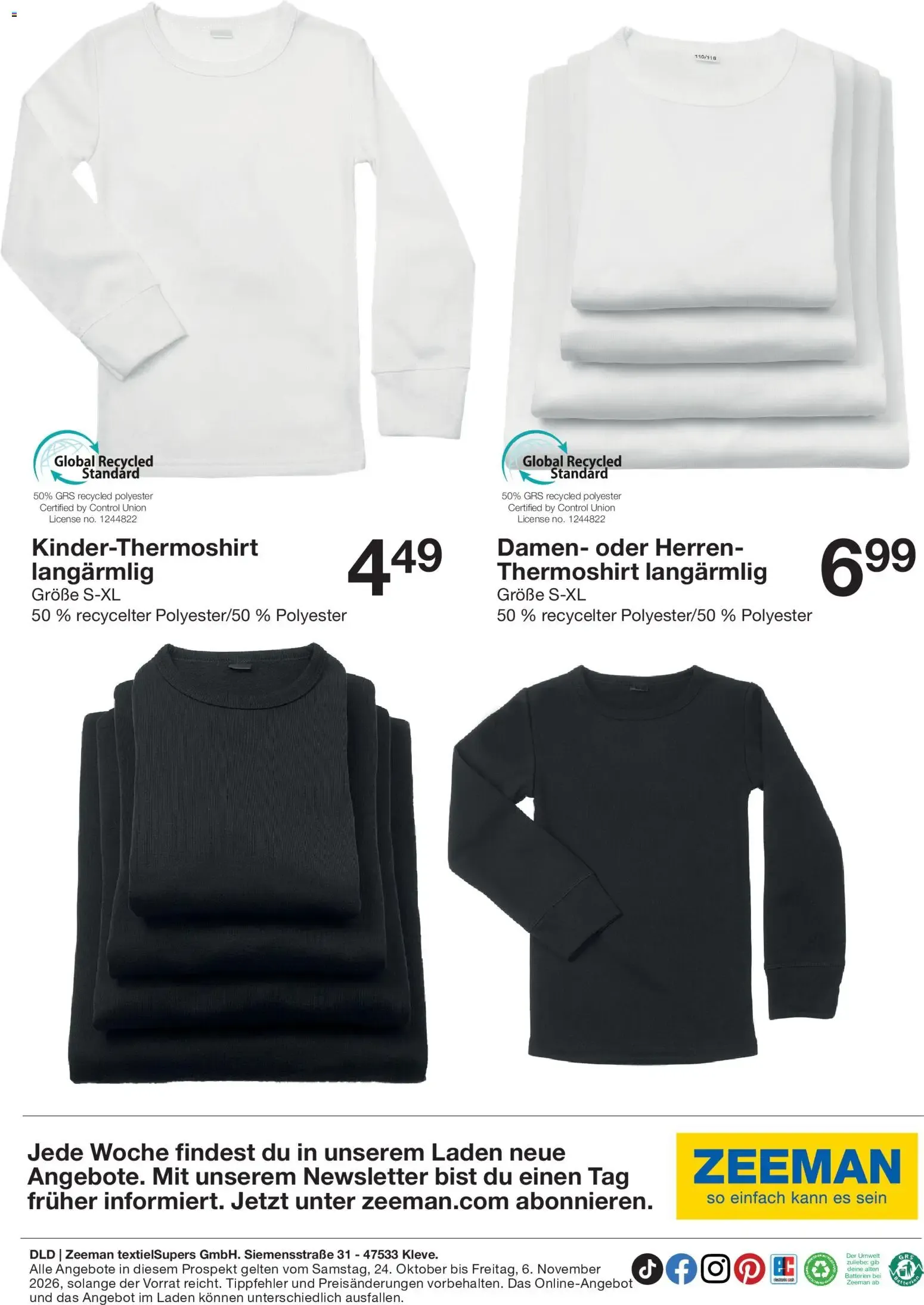 Diese Woche: warme Pyjamas für jeden. von 24. Oktober bis 6. November 2026 - Prospekt seite 26