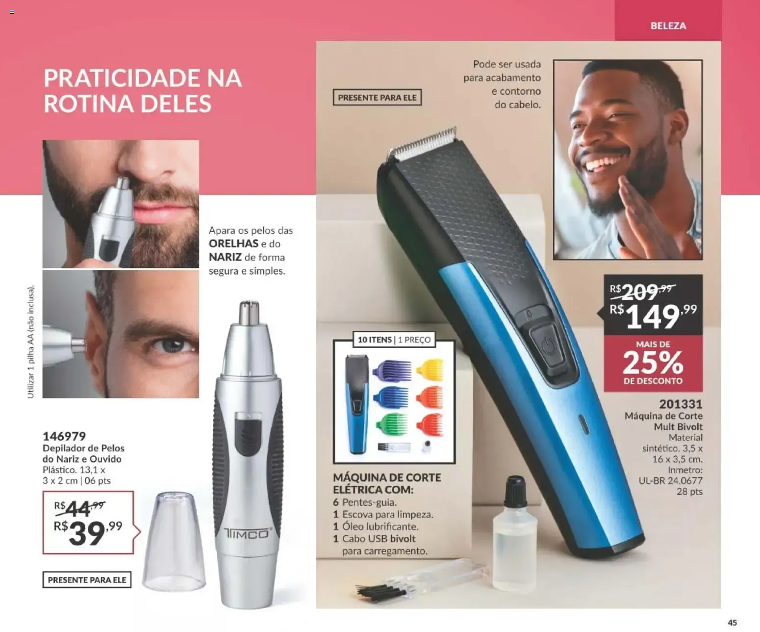 Encarte de Revista Avon - Campanha 14: Casa & Estilo de 01/09/2026 | Promoção Online 1 de setembro até 21 de setembro 2026 - Pagina 45