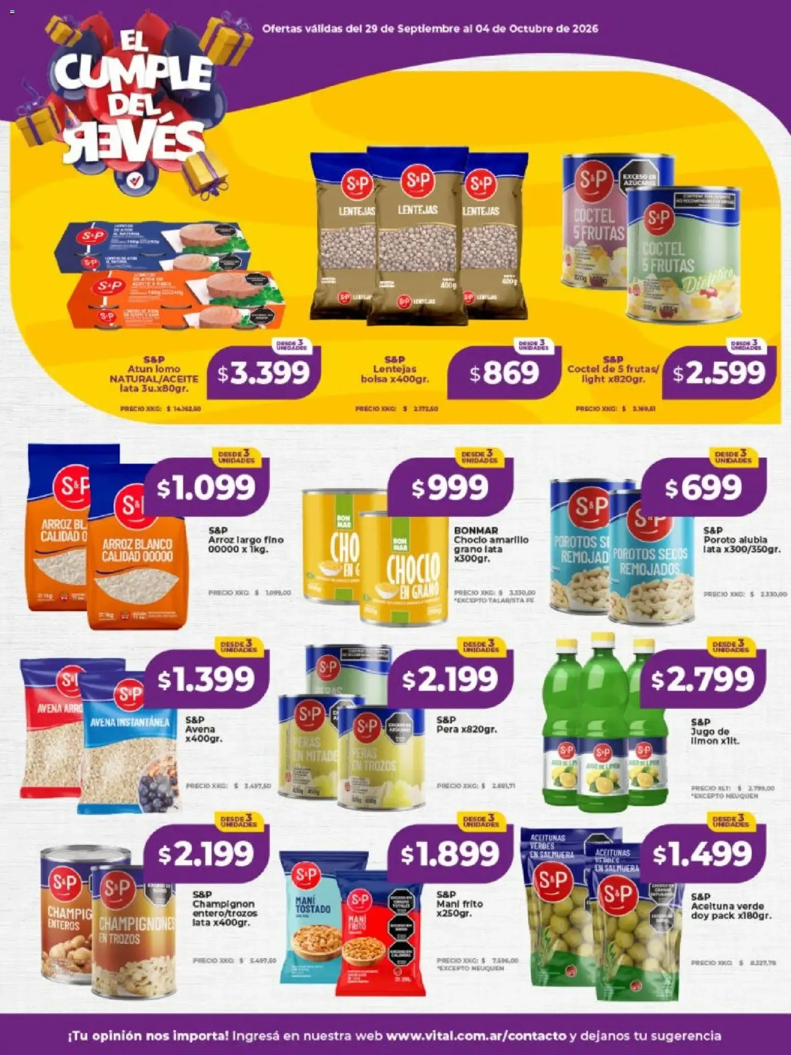 Ofertas de Vital Supermayorista - Ofertas de la Semana en Nuestras Marcas 29 de septiembre al 4 de octubre 2026 - Página 2 del catálogo