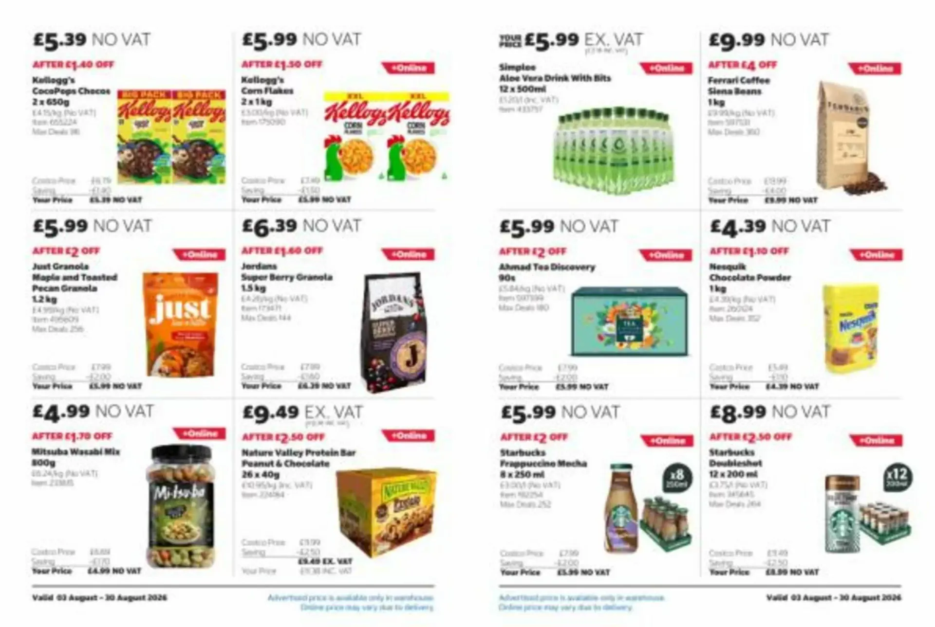 Costco leaflet from 3 August to 30 August 2026 - Catalogue Page 8