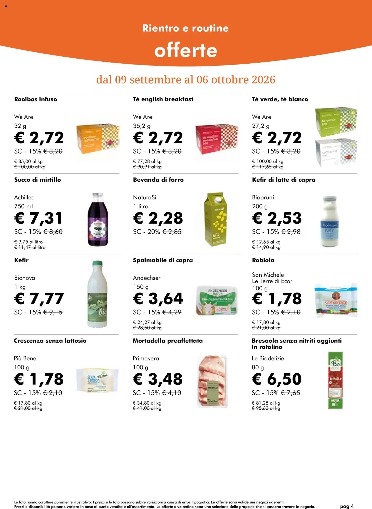 Nuovo Natura Sì volantino dal 09/09/2026 > offerte anteprima 🛍️ da 9 settembre a 6 ottobre di 2026 - Pagina del volantino 4