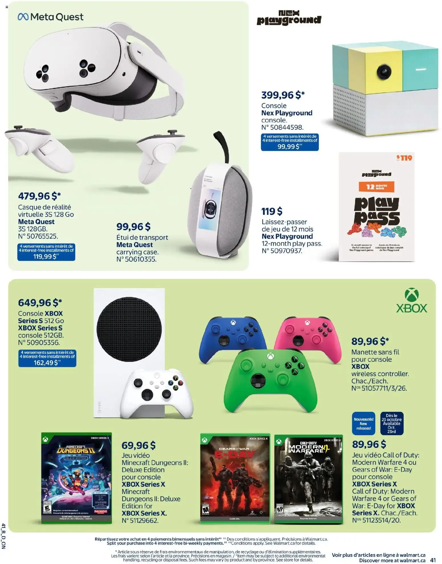 Walmart circulaire - Livret des jouets from Oct 15, 2026 > weekly specials & deals from October 15 to December 23 2026 - flyer page 54