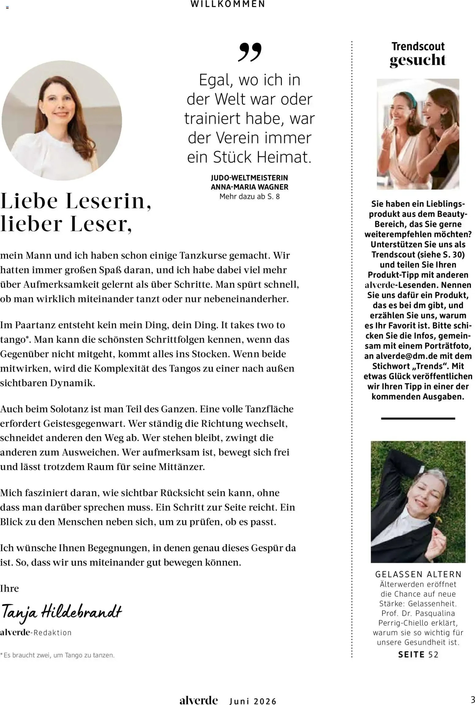 dm Magazin alverde von 1. Juni bis 30. Juni 2026 - Prospekt seite 3