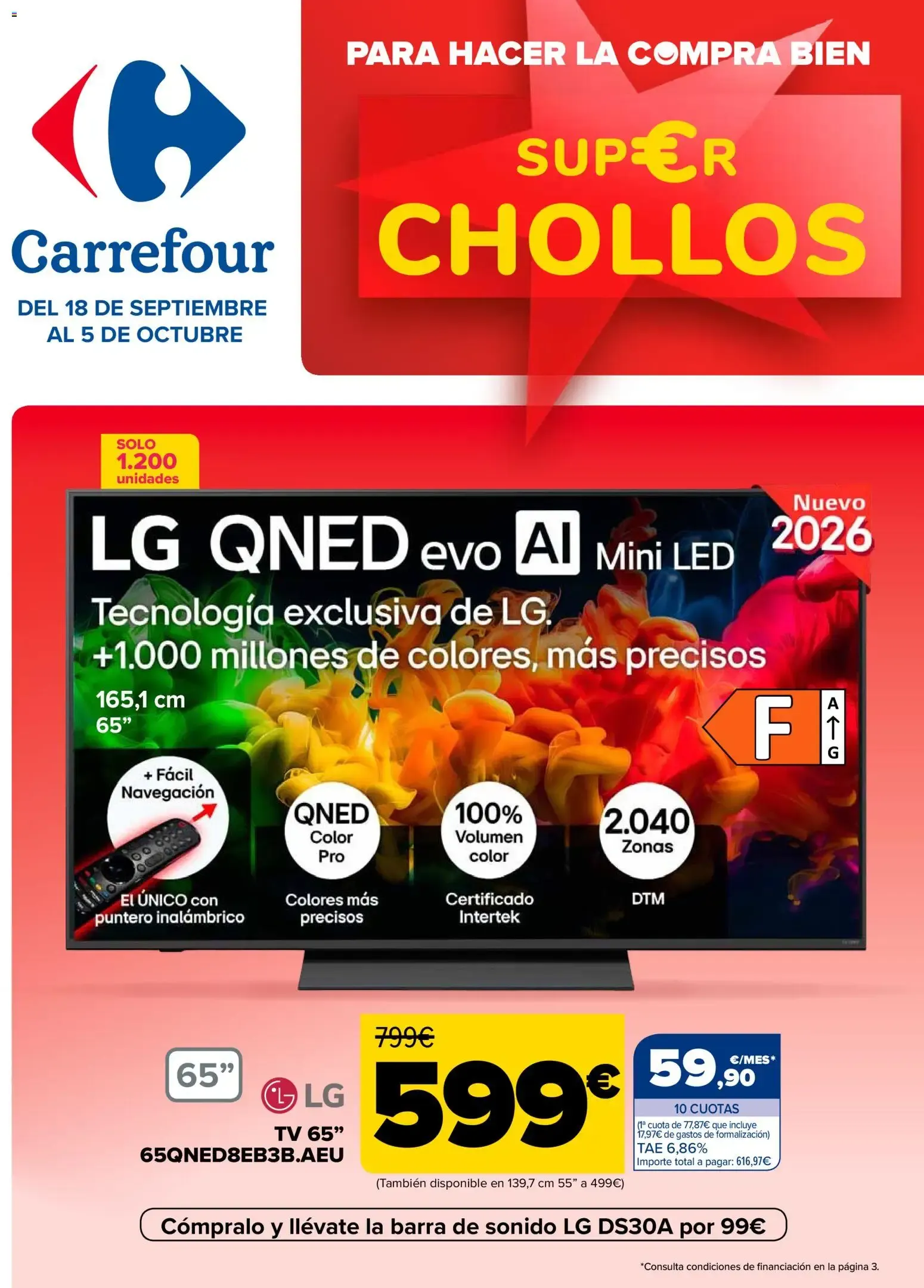 Catálogo de Carrefour Super Chollos 18 de septiembre al 5 de octubre 2026 - Página 1