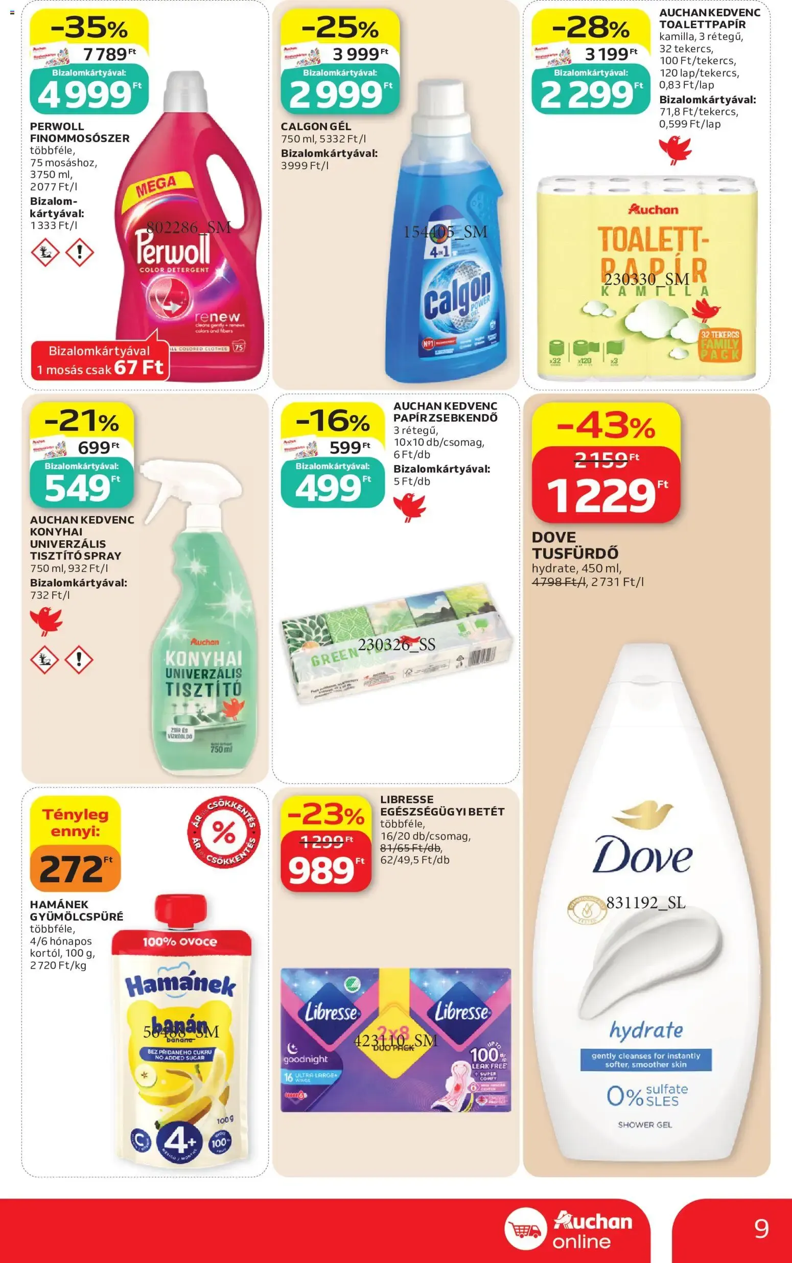 Katalógus Auchan Szupermarket akciós újság - 2026.09.03. -tól/töl > akció, lapozható szórólap 🛍️ szeptember 3.-tól szeptember 9.-ig 2026. - Oldal 9