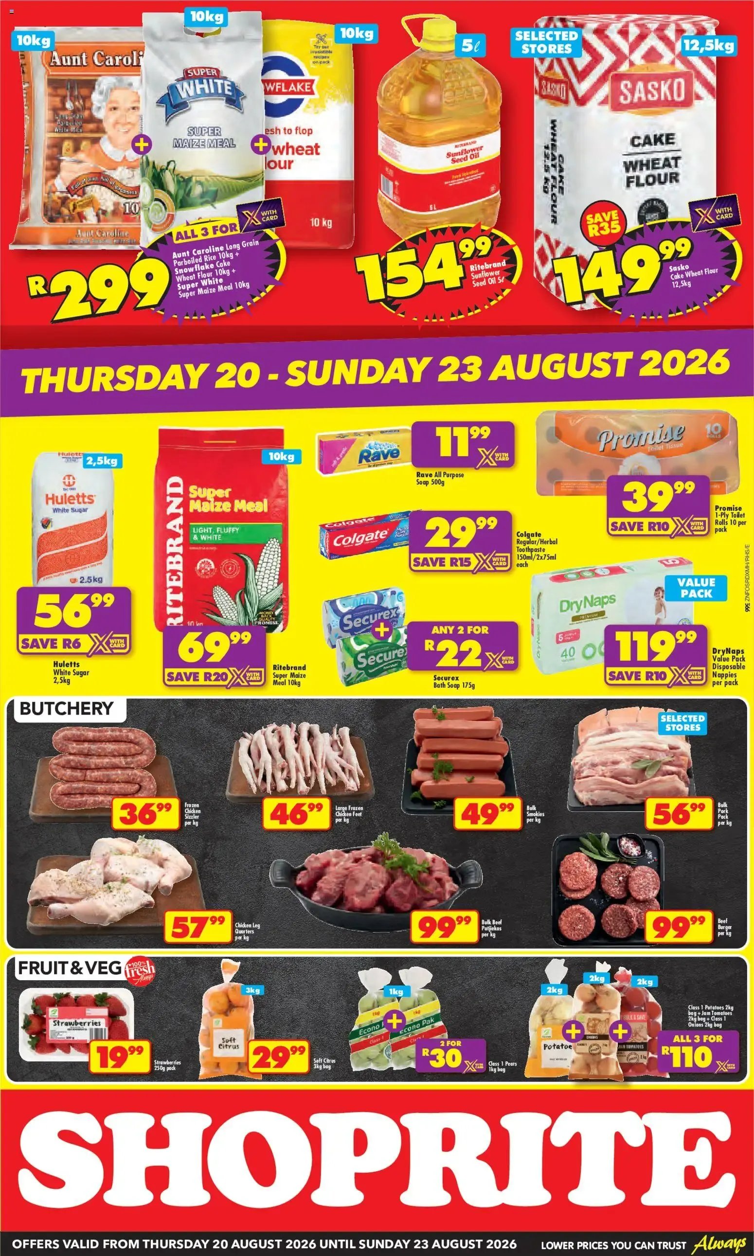 Shoprite - Low Price Bonanza (20/08/2026 - 23/08/2026) → Online Catalogue from 20 August to 23 August 2026 - Catalogue Page 2
