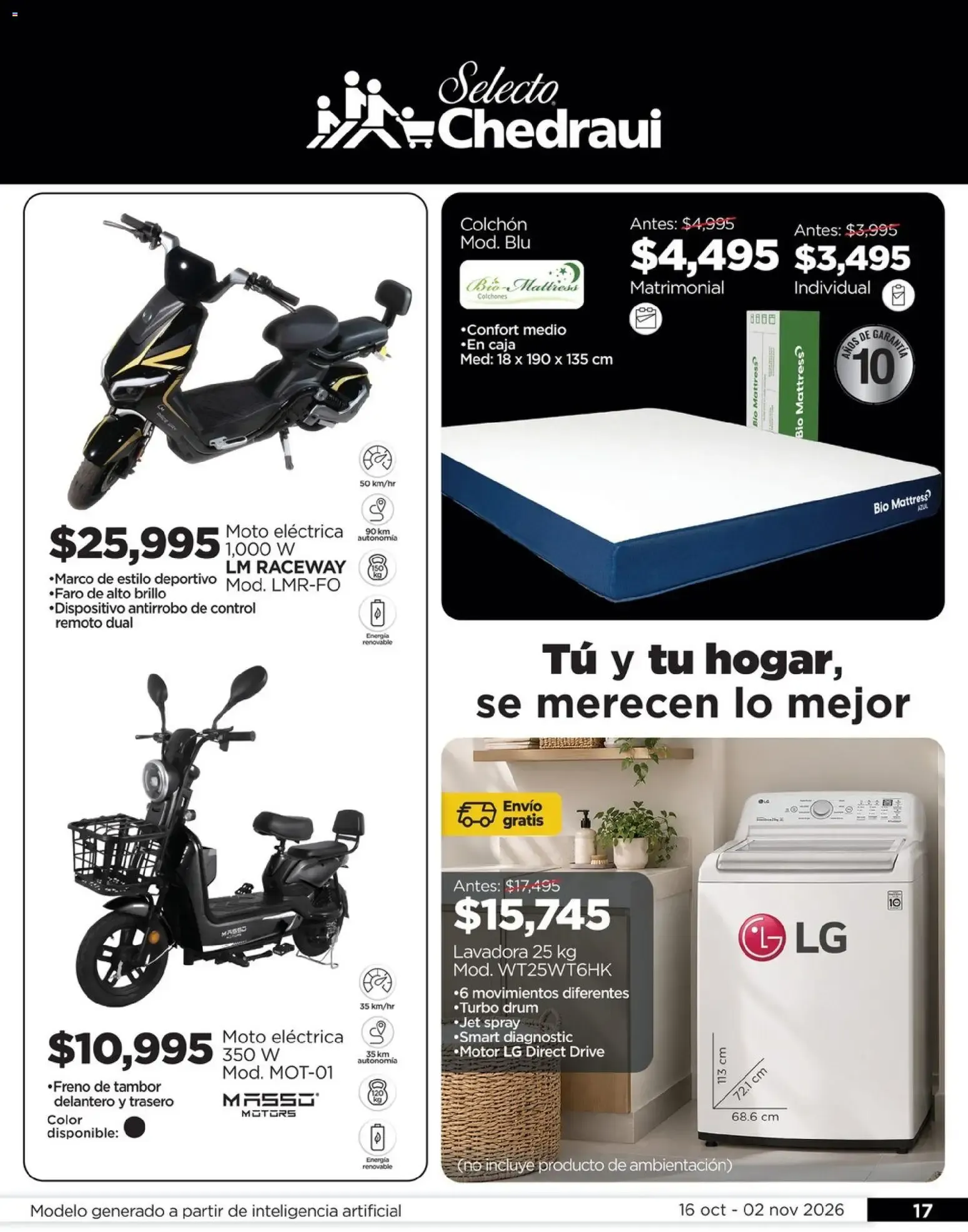 Catálogo de Chedraui folleto Llevarte más cuesta menos (16/10/2026 - 02/11/2026) - catálogo en línea 16 de octubre al 2 de noviembre 2026 - Pagina 17