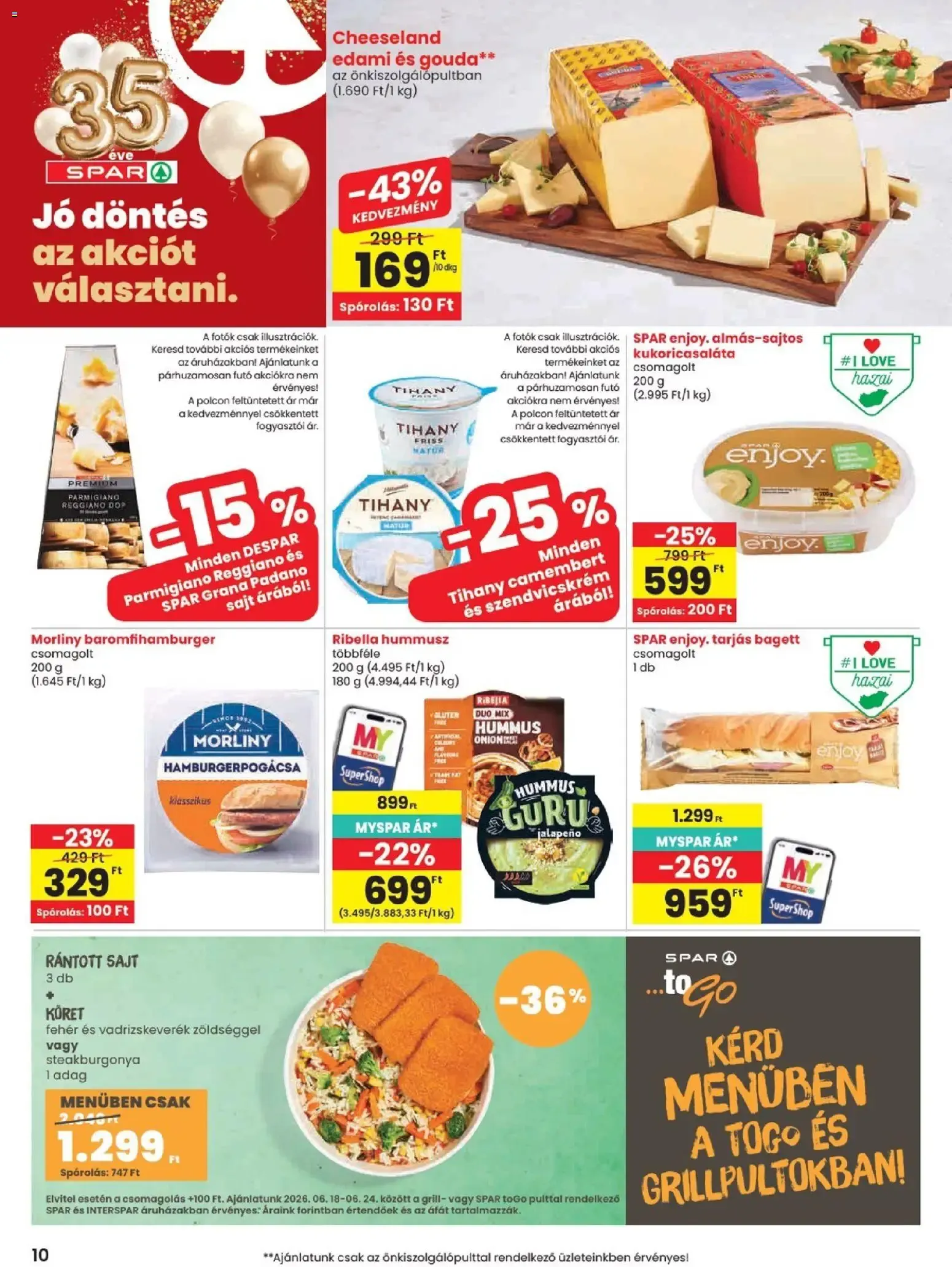 Katalógus Spar akciós újság - Születnapi szenzáció! június 18.-tól június 24.-ig 2026. - Oldal 10
