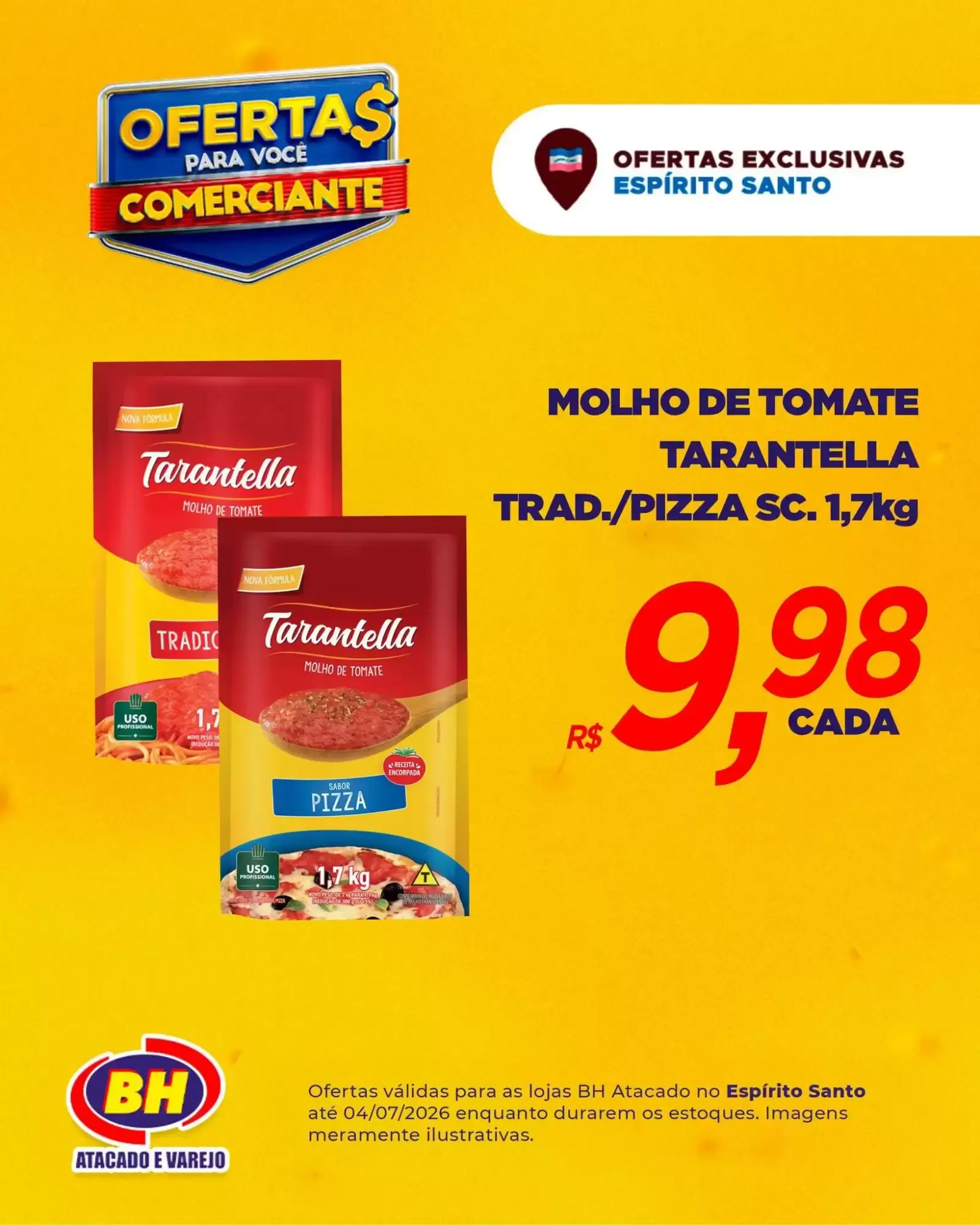 Encarte de Ofertas BH Atacado e Varejo para Comerciantes no Espírito Santo 29 de junho até 4 de julho 2026 - Pagina 4