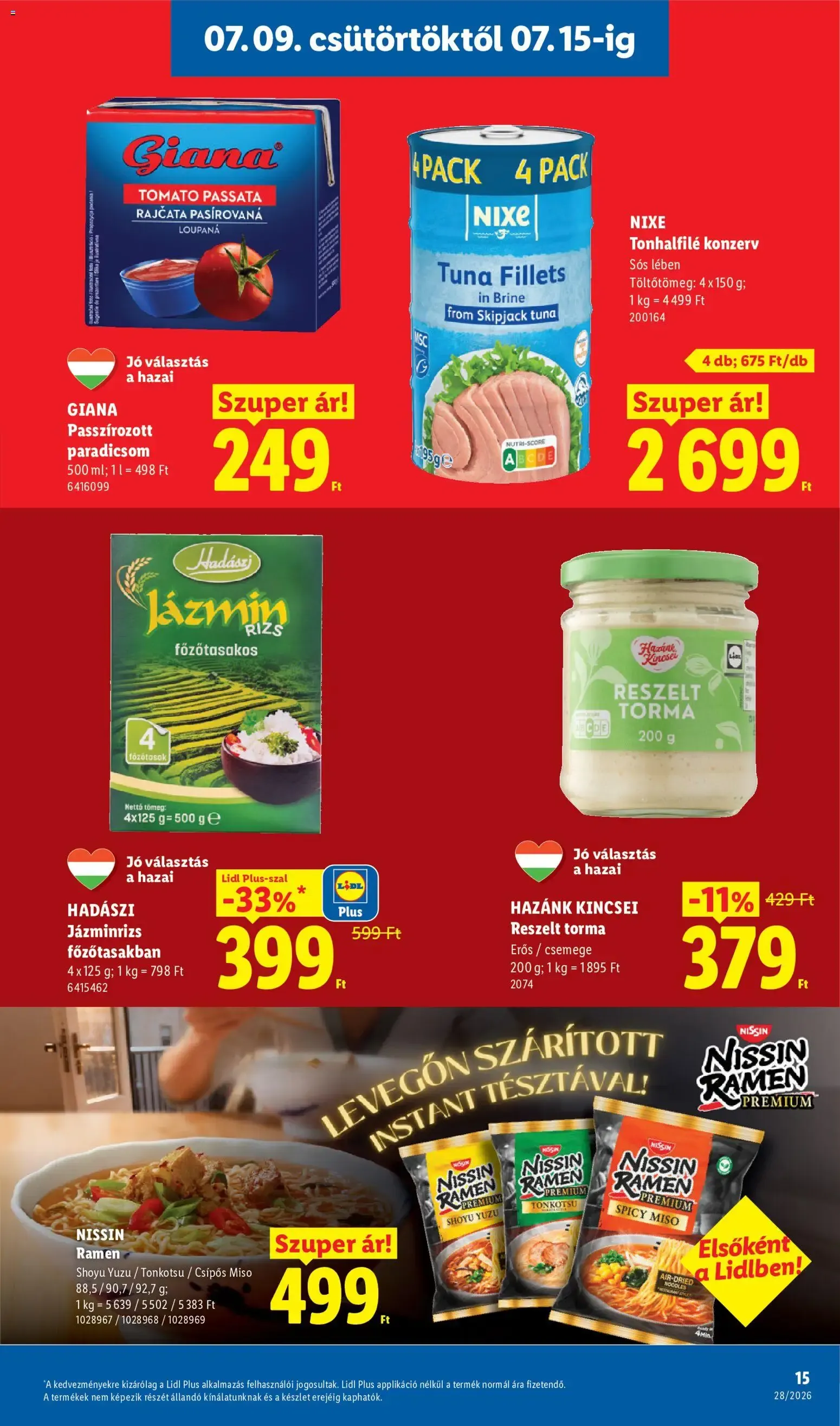 Katalógus Lidl akciós újság - 2026.07.09. -tól/töl > akció, lapozható szórólap 🛍️ július 9.-tól július 15.-ig 2026. - Oldal 15