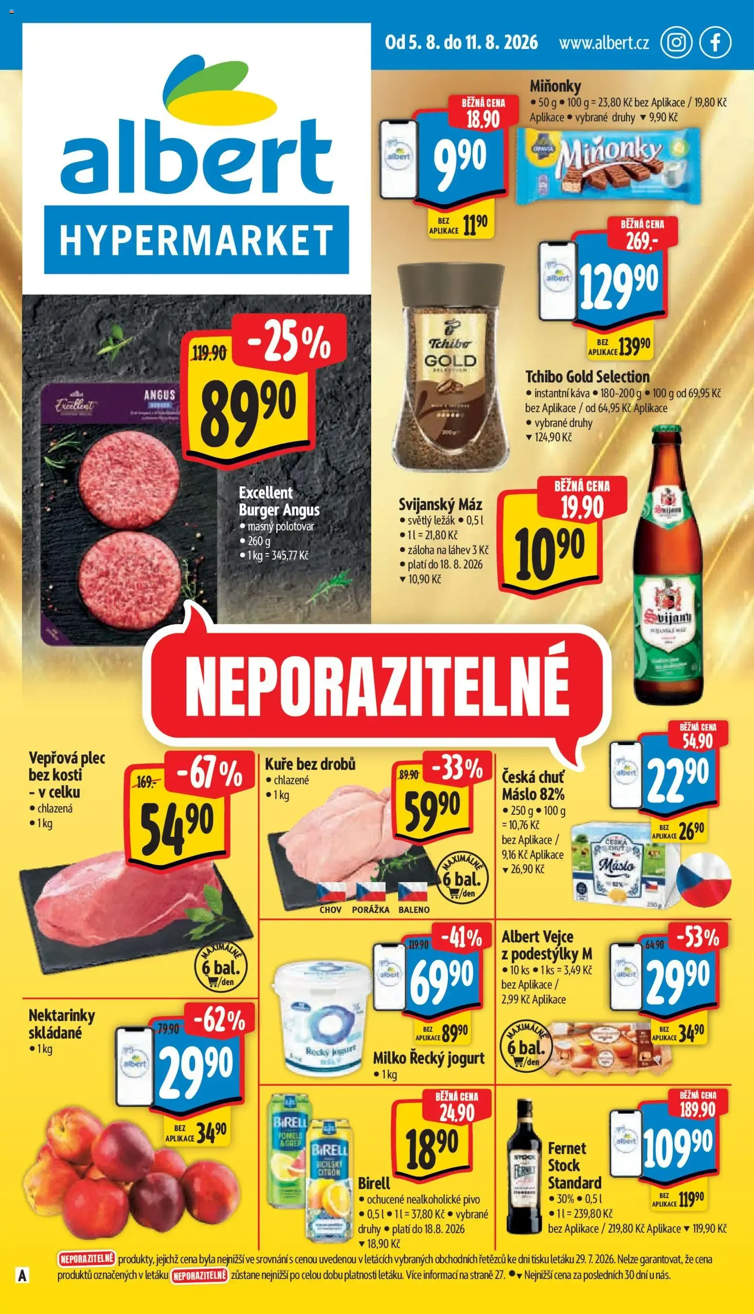 Albert leták - Hypermarket od 05.08.2026 - Akční leták - 5. srpna 11. srpna 2026 - Page 1