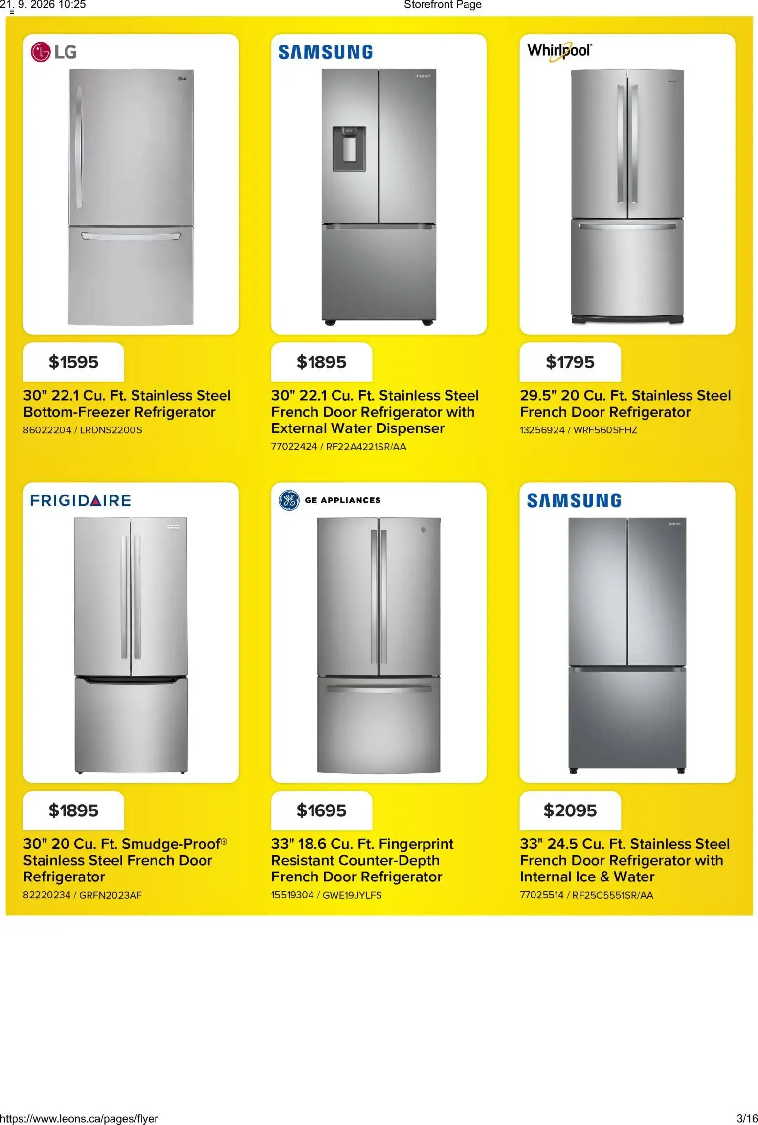 Leon's - Best Brands For Less! Appliances from September 17 to September 23 2026 - flyer page 3