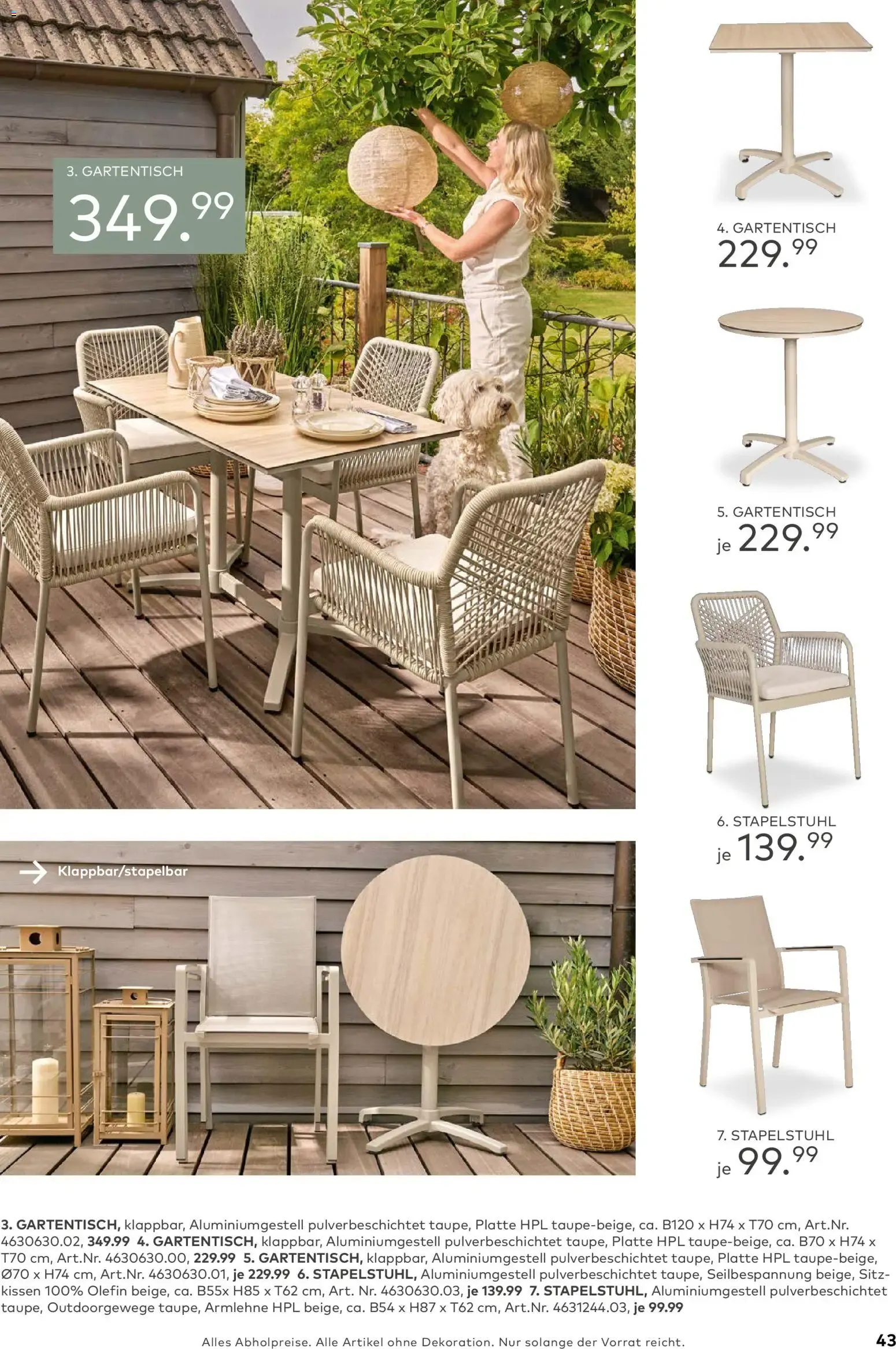 Porta! Gartenmöbel Katalog (ab 01.03.2026) zum Blättern von 1. März bis 31. August 2026 - Prospekt seite 42