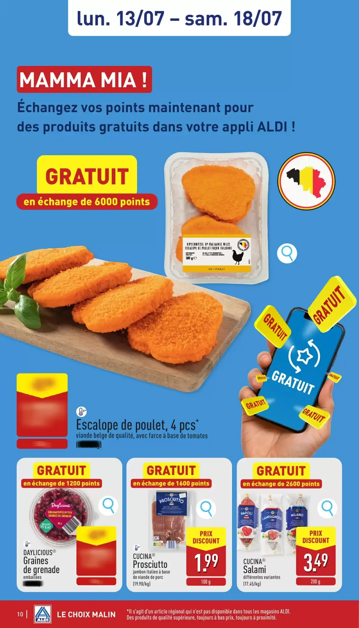ALDI Dépliant du 13/07 au 18/07 van 13 juli tot 18 juli 2026 - folder pagina 10