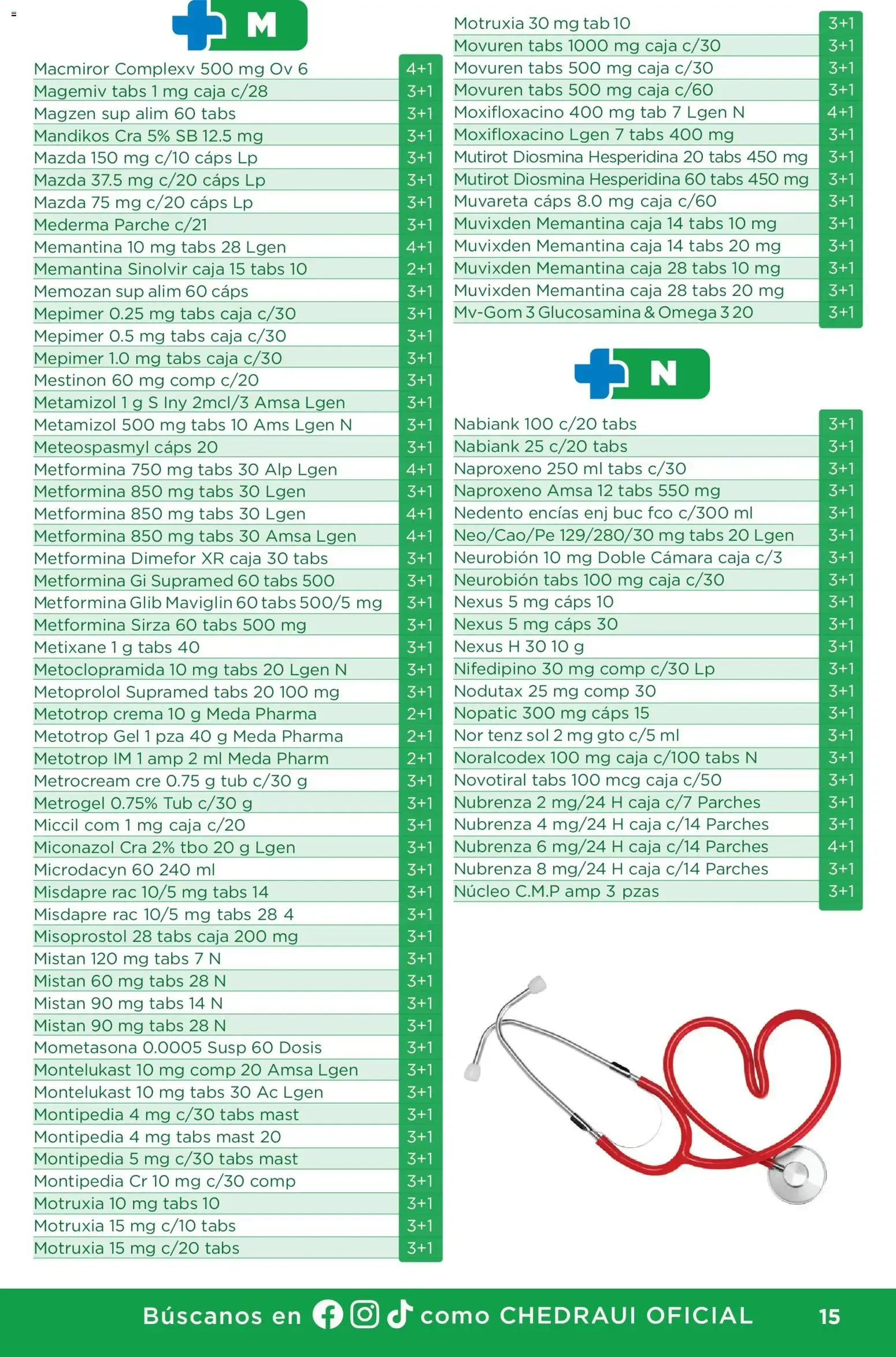 Catálogo de Chedraui folleto Plan de farmacia (01/07/2026 - 30/09/2026) - catálogo en línea 1 de julio al 30 de septiembre 2026 - Pagina 15