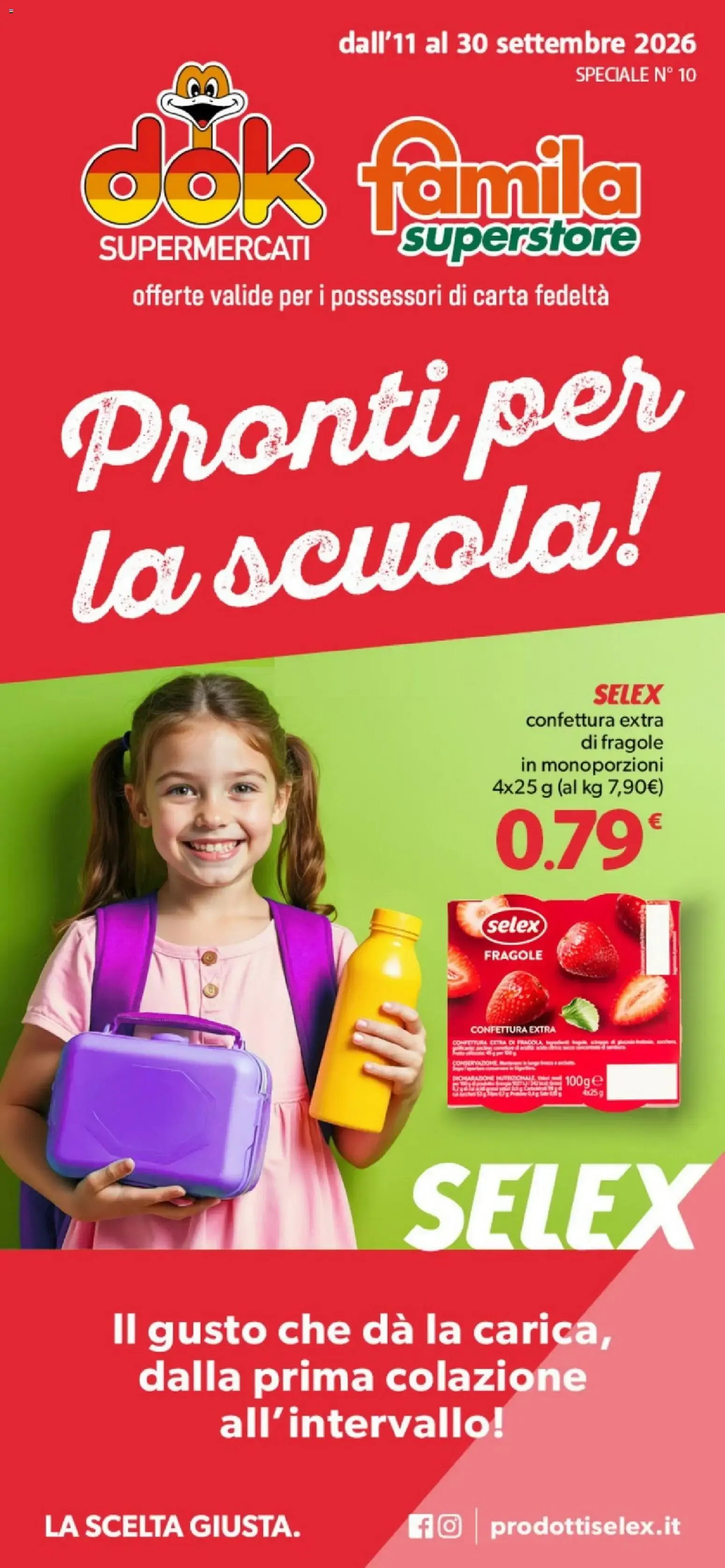 DOK Famila Supermercati - Pronti per la scuola! da 11 settembre a 30 settembre di 2026 - Pagina del volantino 1